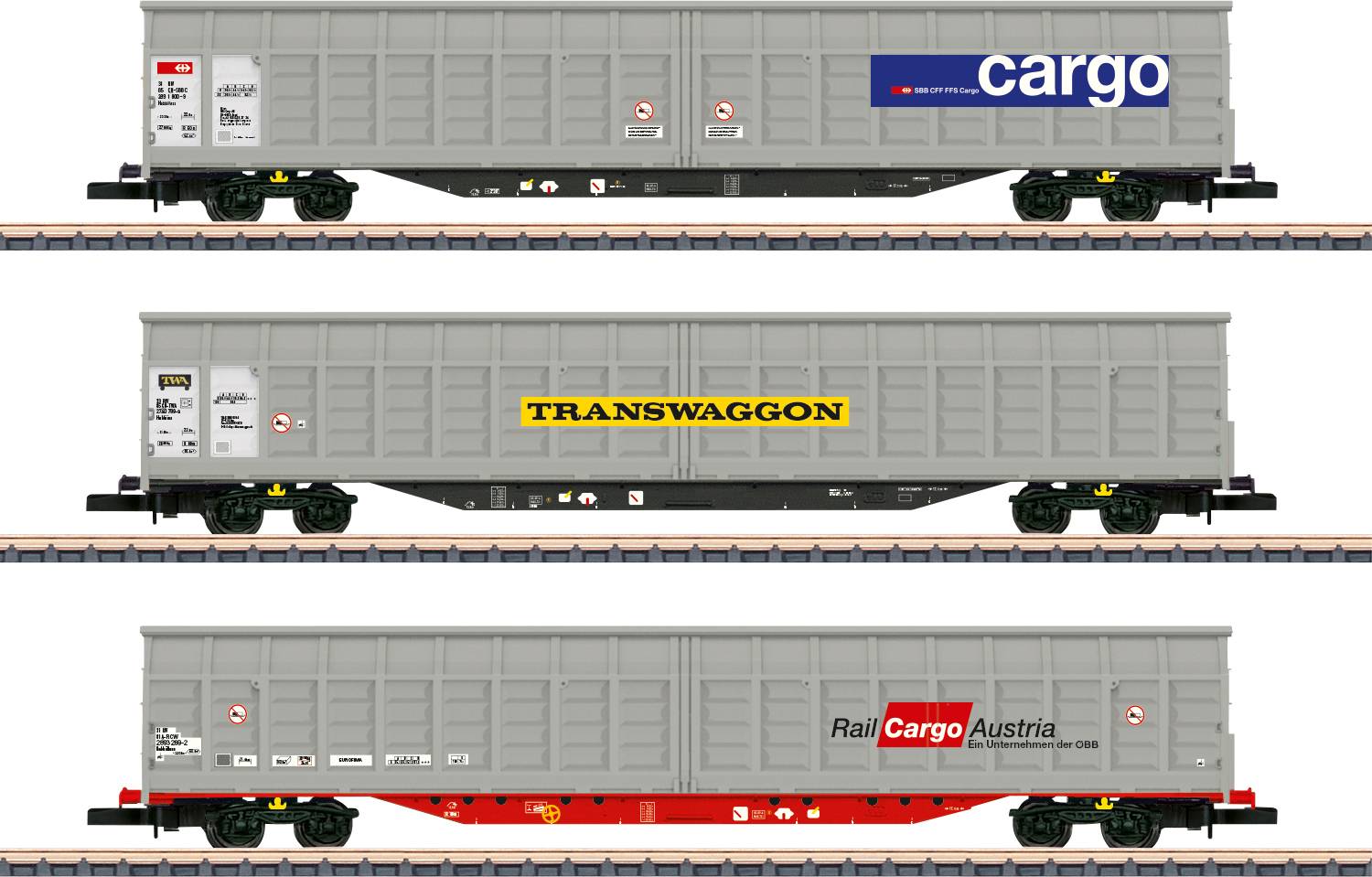 Märklin 082418 SET de 3 wagons coulissants