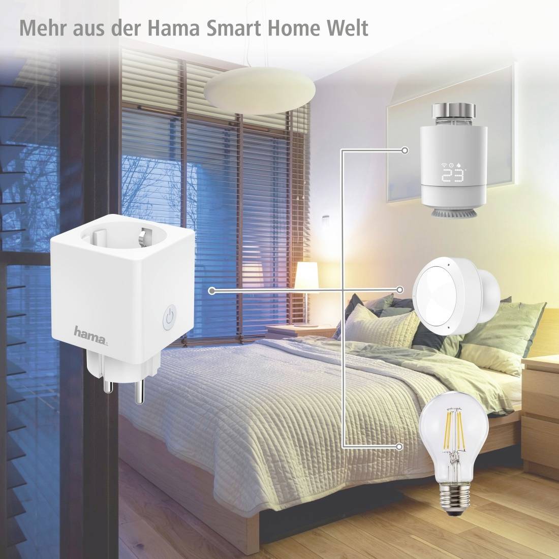 Hama 00176575 Wi-Fi Prise avec fonction de mesure intérieure 3680 W