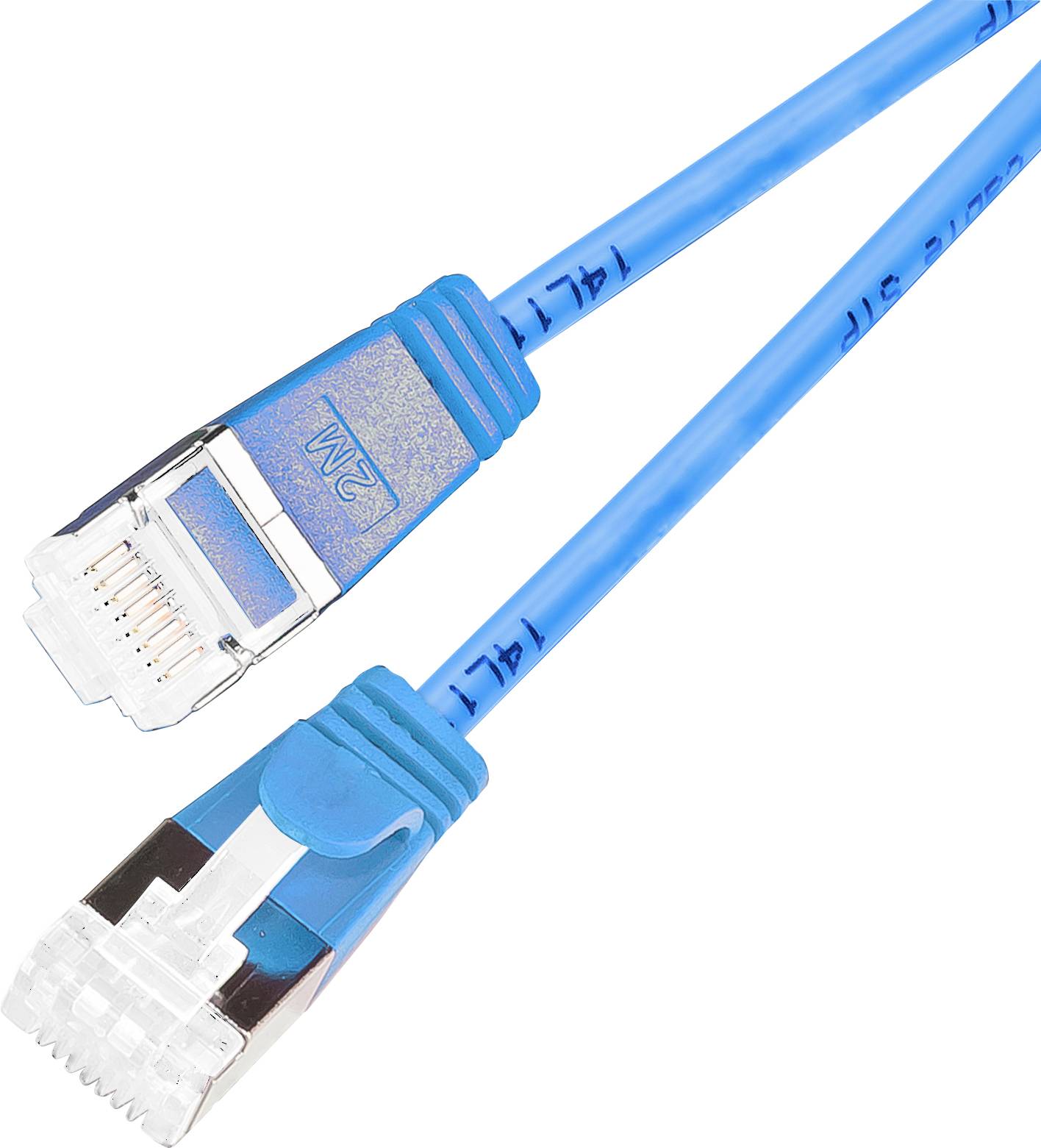 Wirewin 9120042360281 RJ45 Câble réseau, câble patch CAT 6a S/STP 0.50 m bleu 1 pc(s)