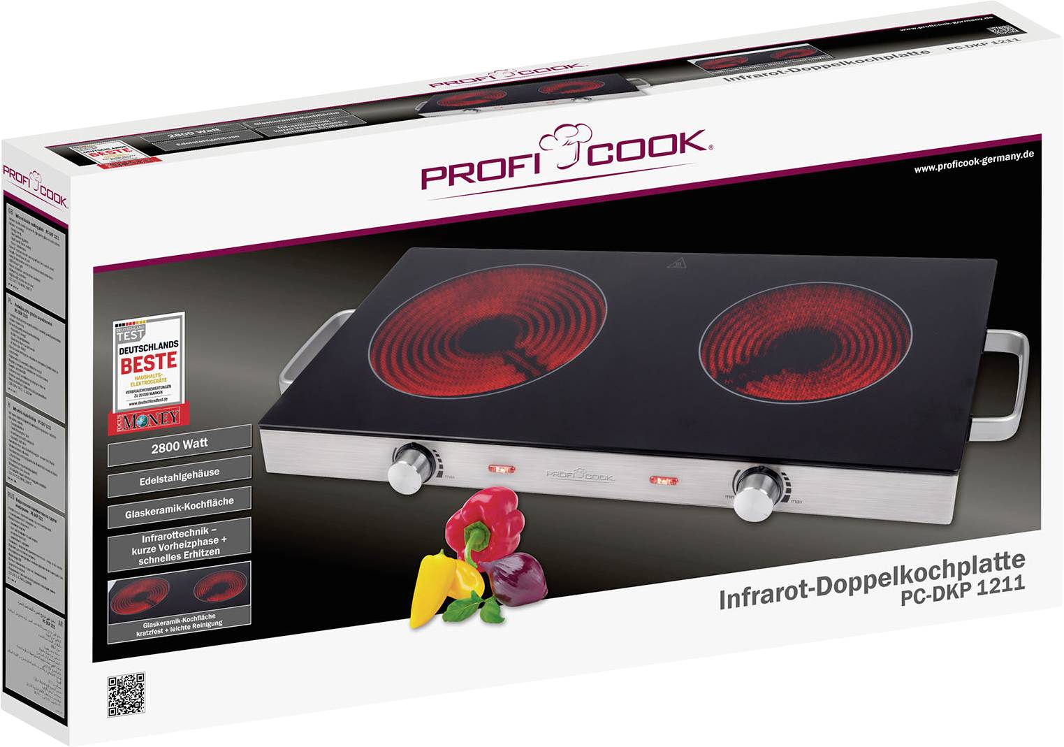 Profi Cook PC-DKP 1211 501211 Plaque de cuisson
