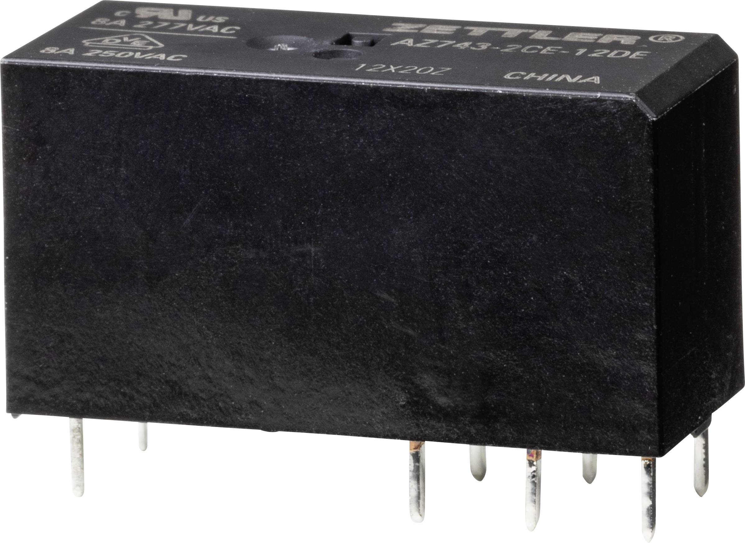 Zettler Electronics AZ743-2CE-12DE Relais de puissance 12 V/DC 8 A