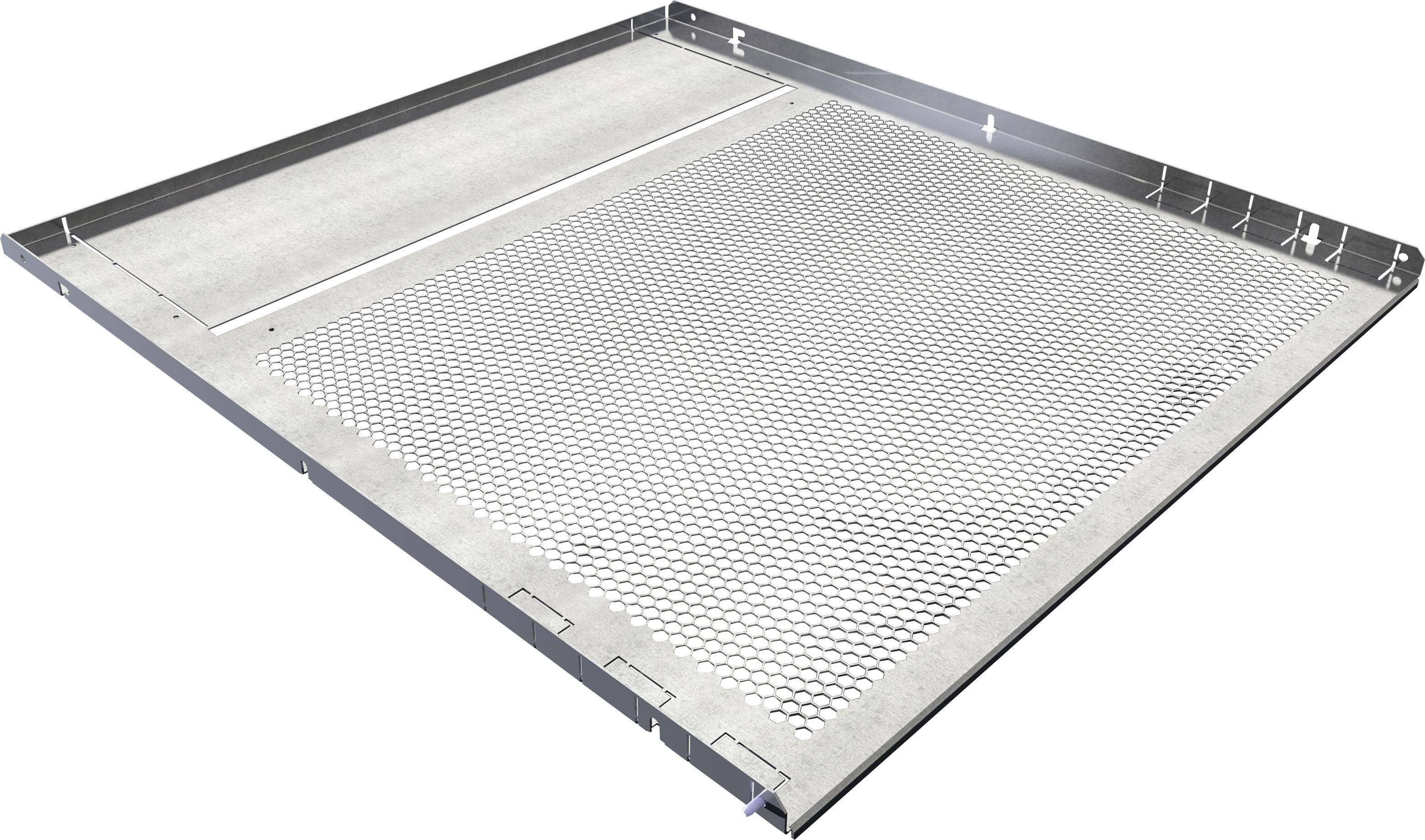 Couverture de grille métallique de forme rectangulaire, adaptée aux systèmes de drainage. Le motif de grille offre stabilité et accès.