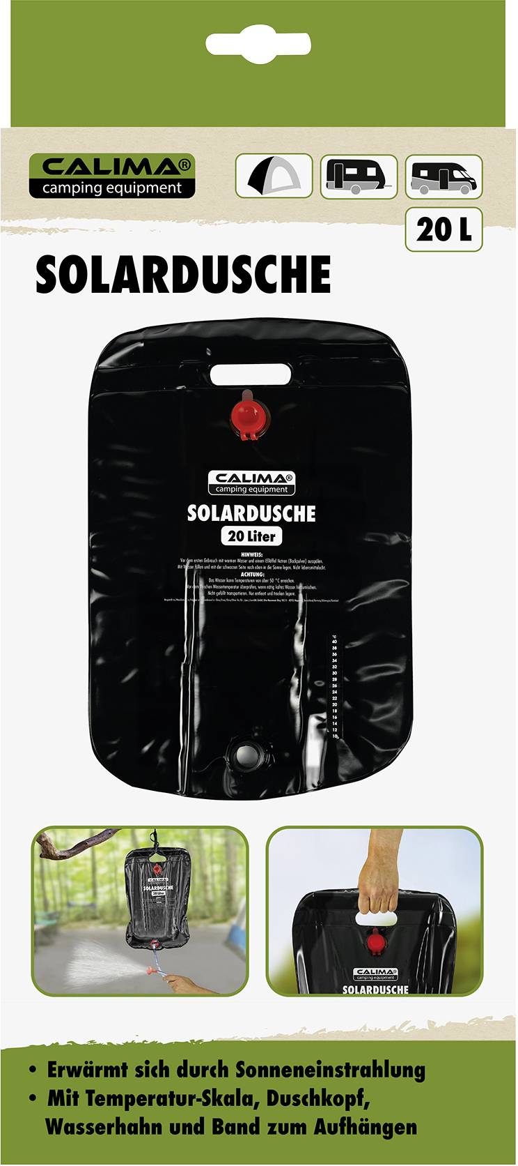 Calima 46024 Douche de camping 20 l