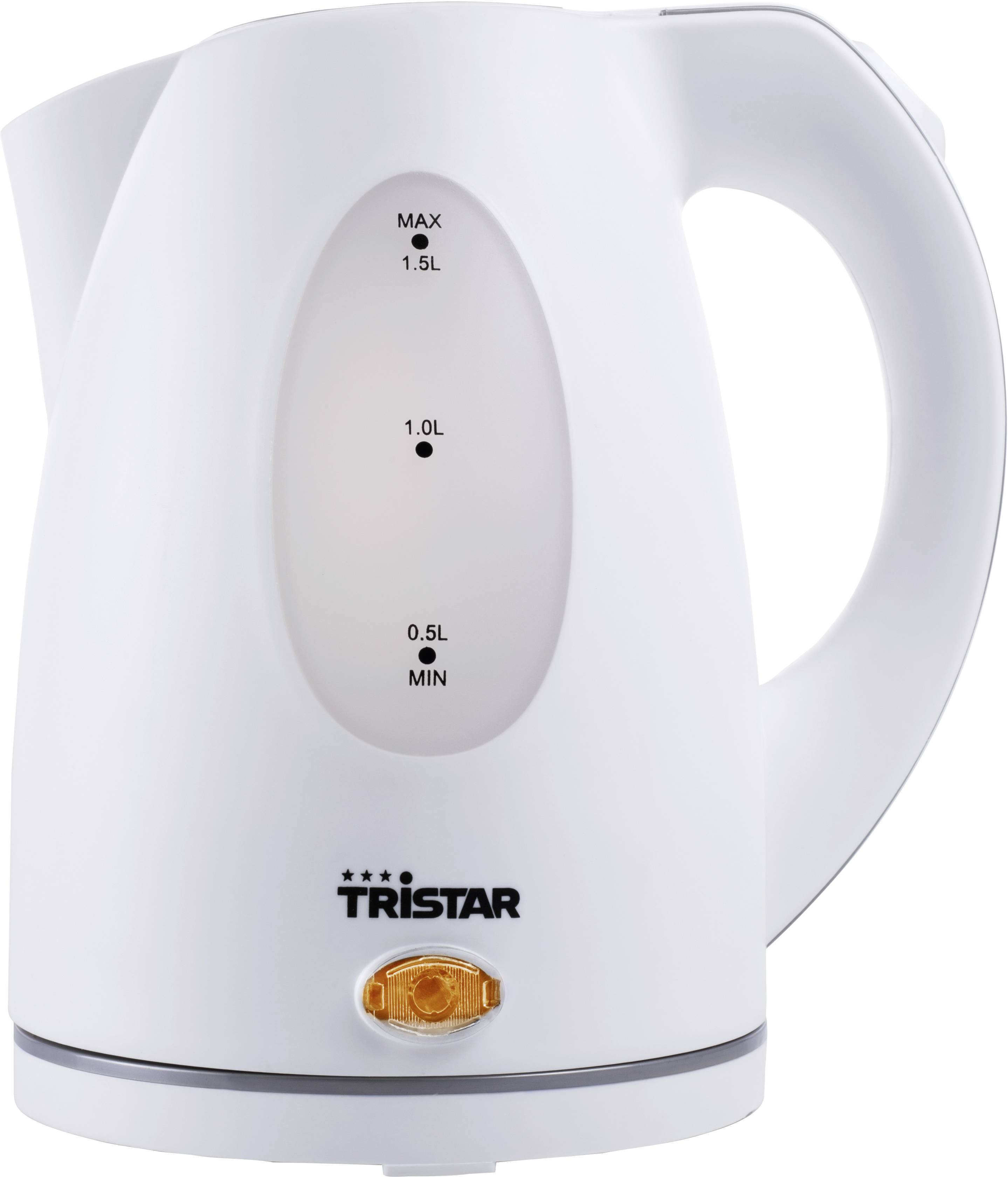 Tristar WK-1324 Bouilloire sans fil, sans BPA, protection contre la surchauffe blanc Contenance: 1.5 l