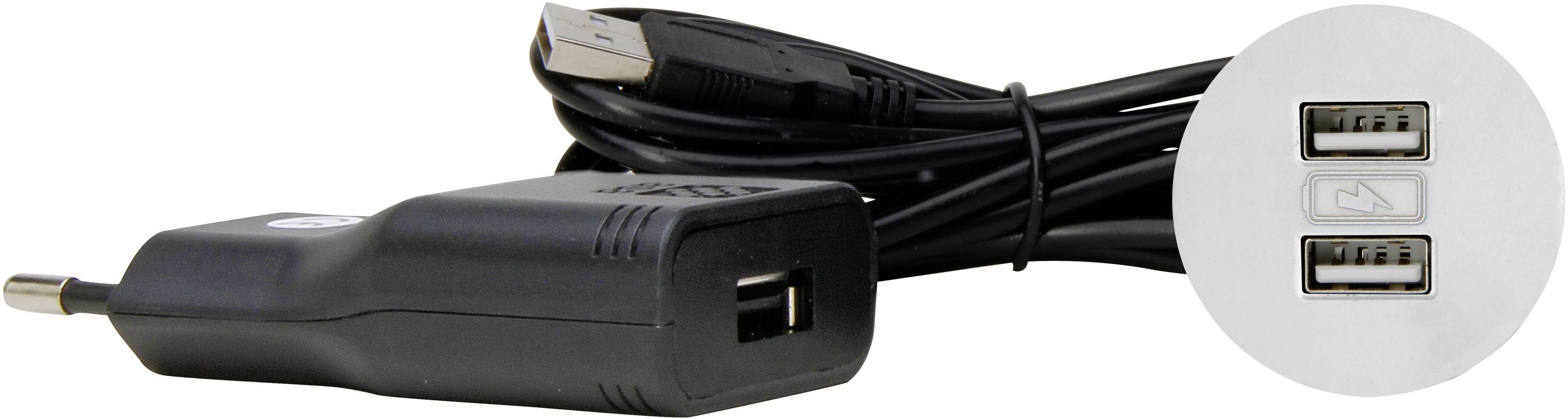 Kopp 939720019 Prise de courant encastrée avec USB IP20 blanc