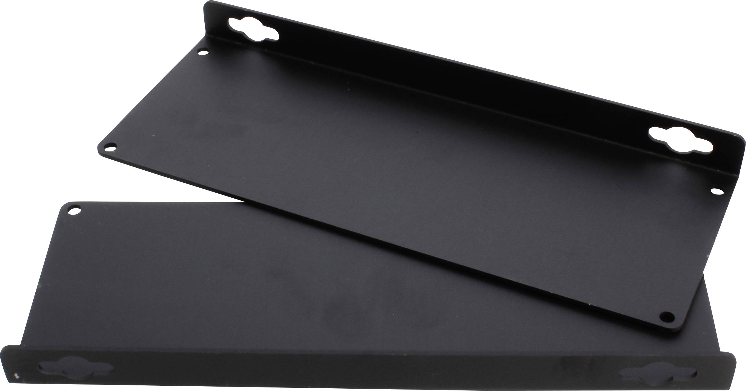 Hammond Electronics 1455UFBK Plaque d'extrémité aluminium noir (anodisé) (L x l x H) 191 x 66 x 17 mm 2 pc(s)