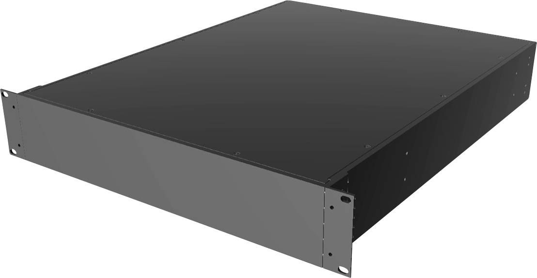 Hammond Electronics RM2U1922SBK 19 pouces Boîtier industriel 19 pouces 2 UH noir