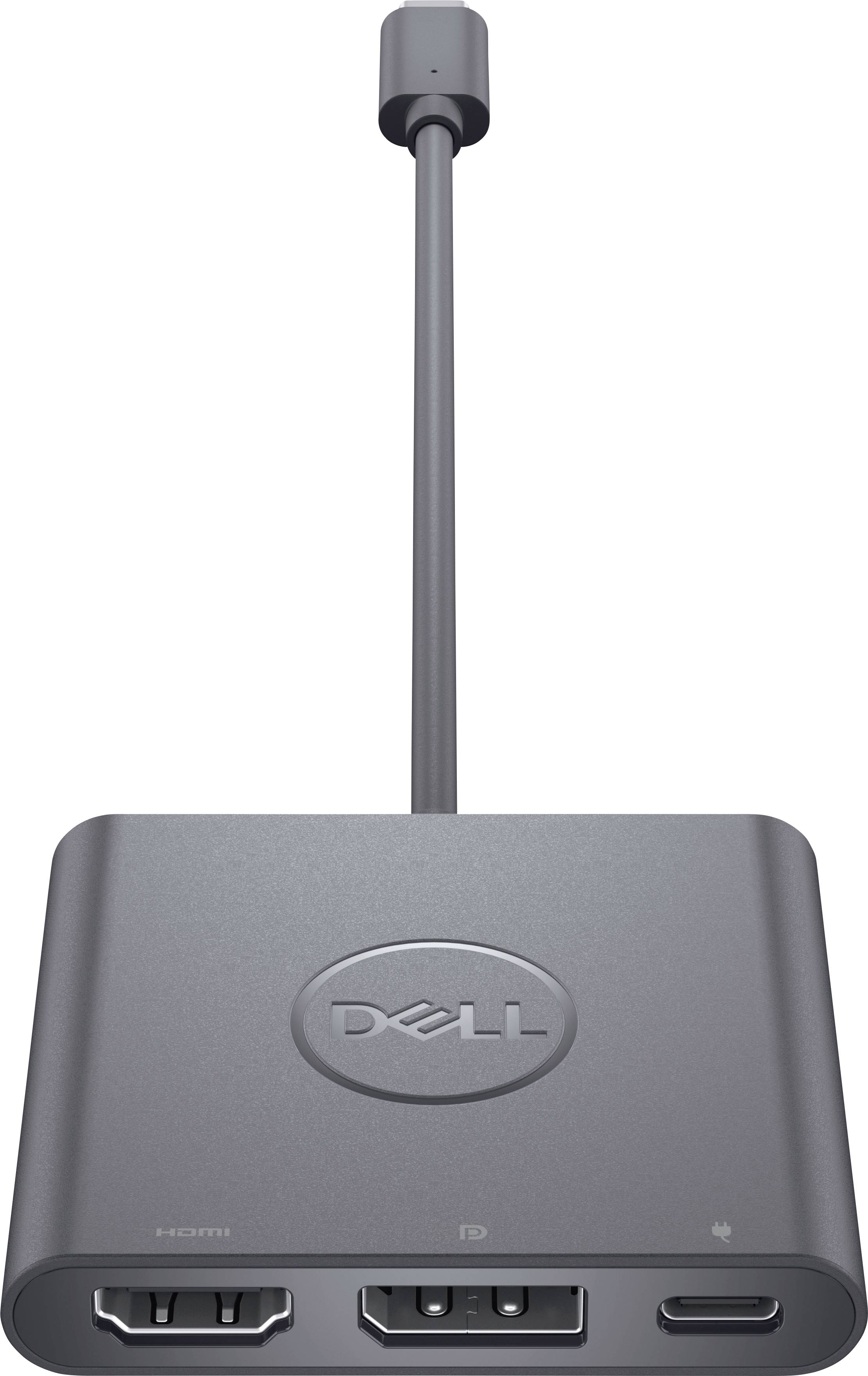 Dell USB-C®, moniteur Adaptateur [1x USB-C® mâle - 1x HDMI femelle, DisplayPort femelle, USB-C® femelle] Dell Adapter USB-C to