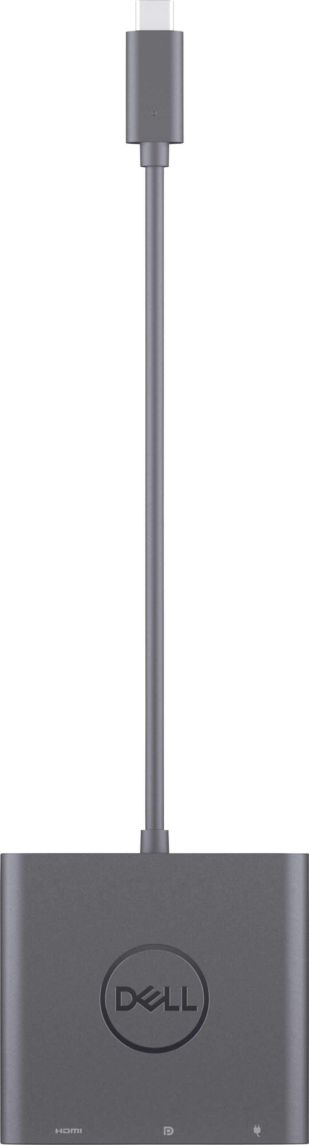 Dell USB-C®, moniteur Adaptateur [1x USB-C® mâle - 1x HDMI femelle, DisplayPort femelle, USB-C® femelle] Dell Adapter USB-C to