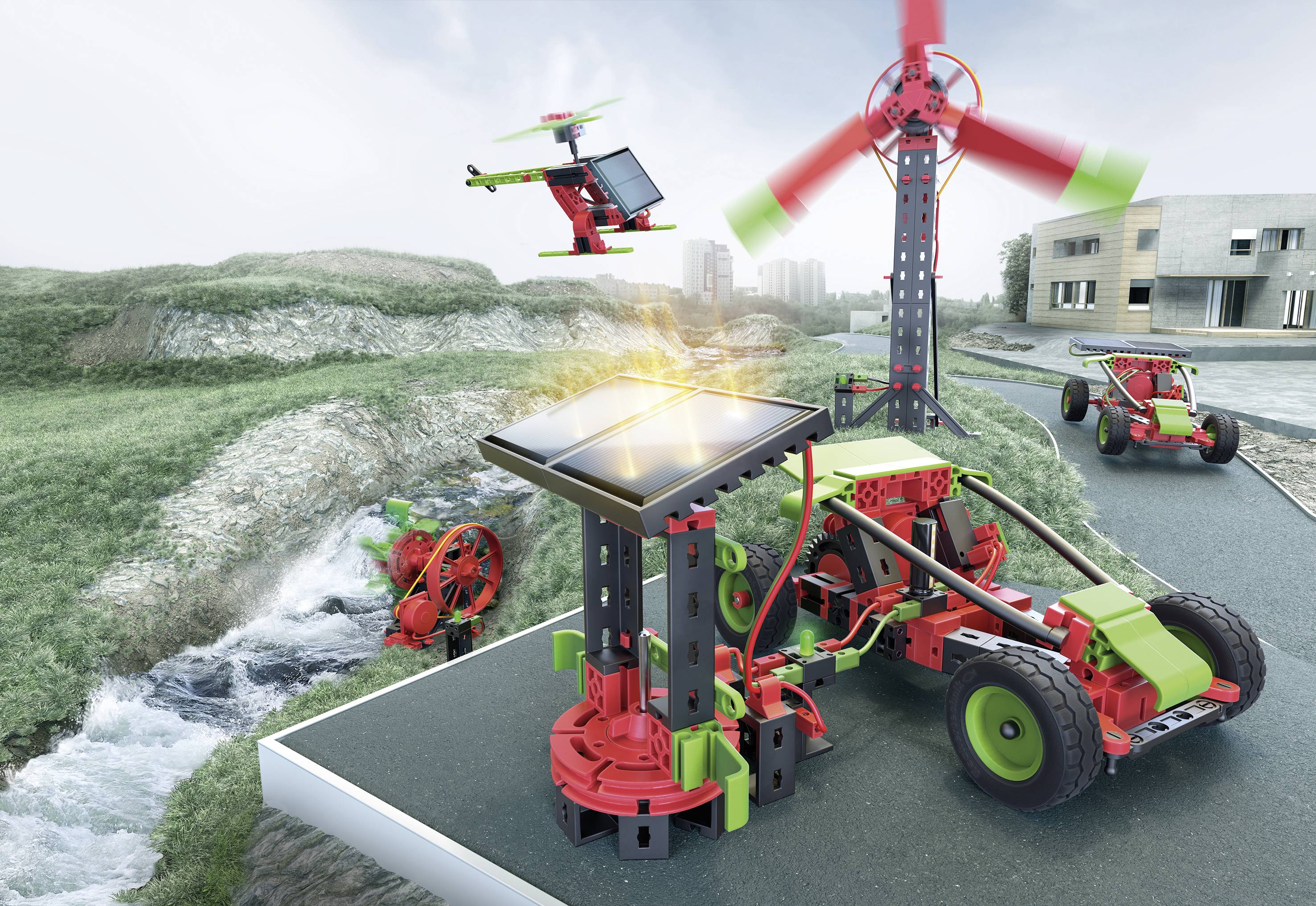 fischertechnik education STEM Renewable Energies MINT Kits Kit STEM Renewable Energies 2-4 élèves