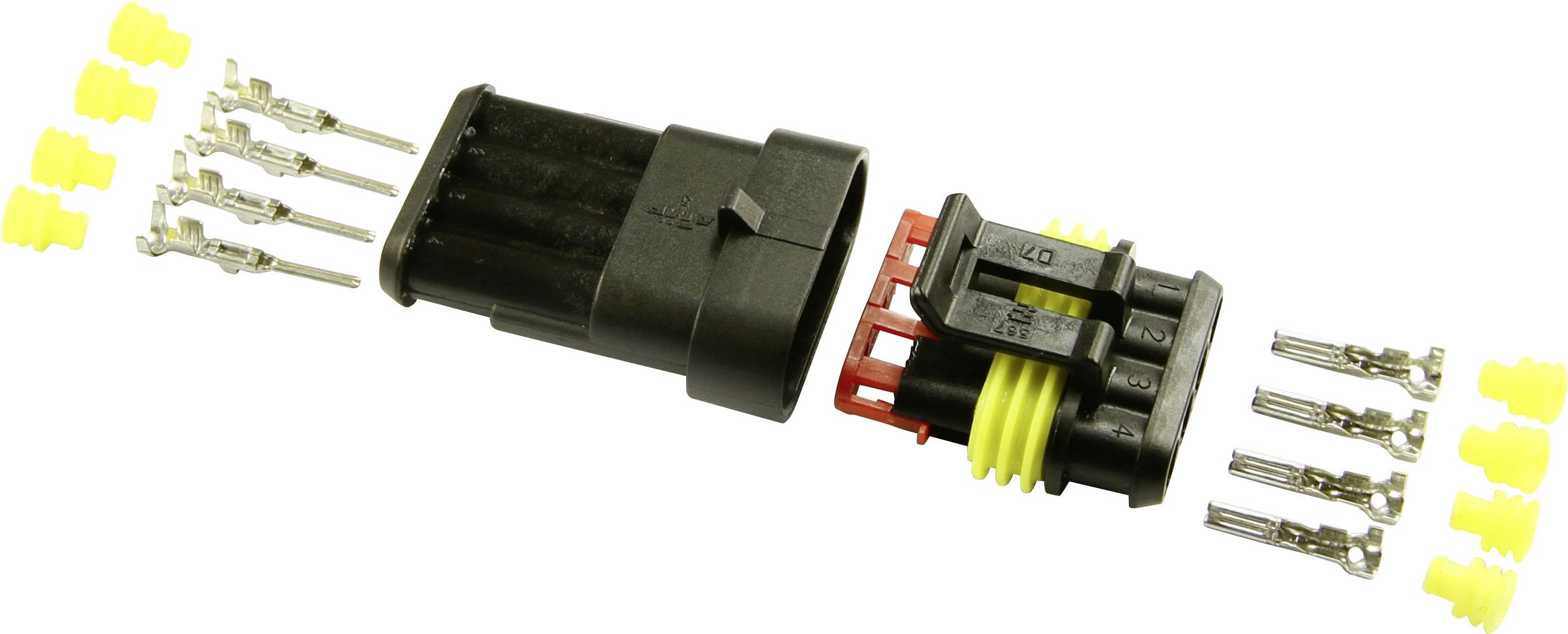 BAAS Set Superseal série AMP-Superseal 1.5mm Nbr total de pôles 4 Pas: 6 mm ES14 1 pc(s)