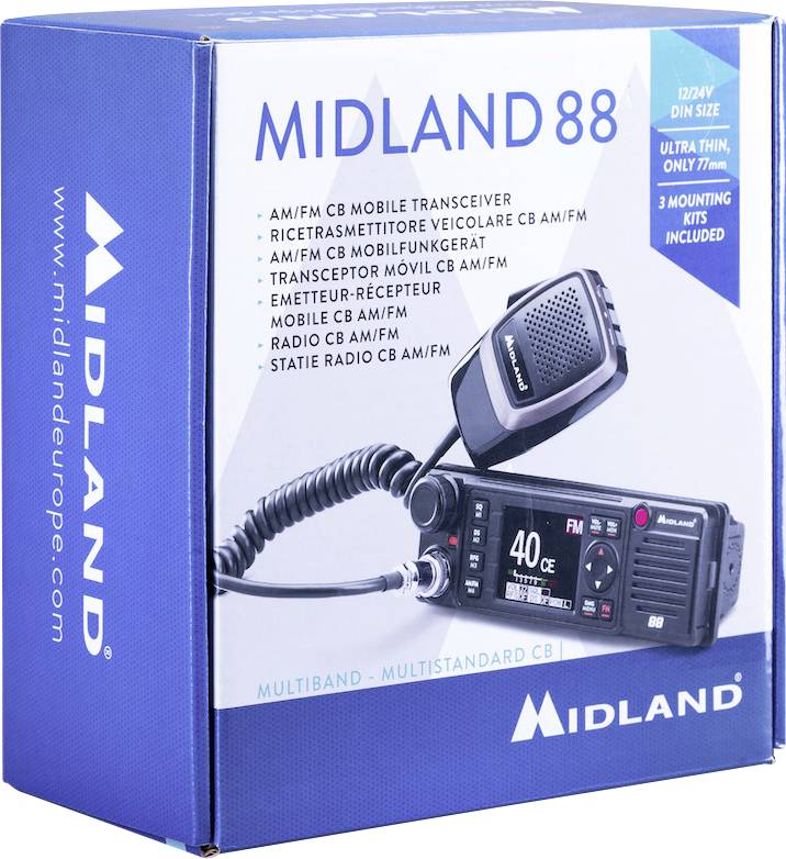 Midland M 88 CB Multistandard M88 M-Serie C1435 Emetteur-récepteur CB