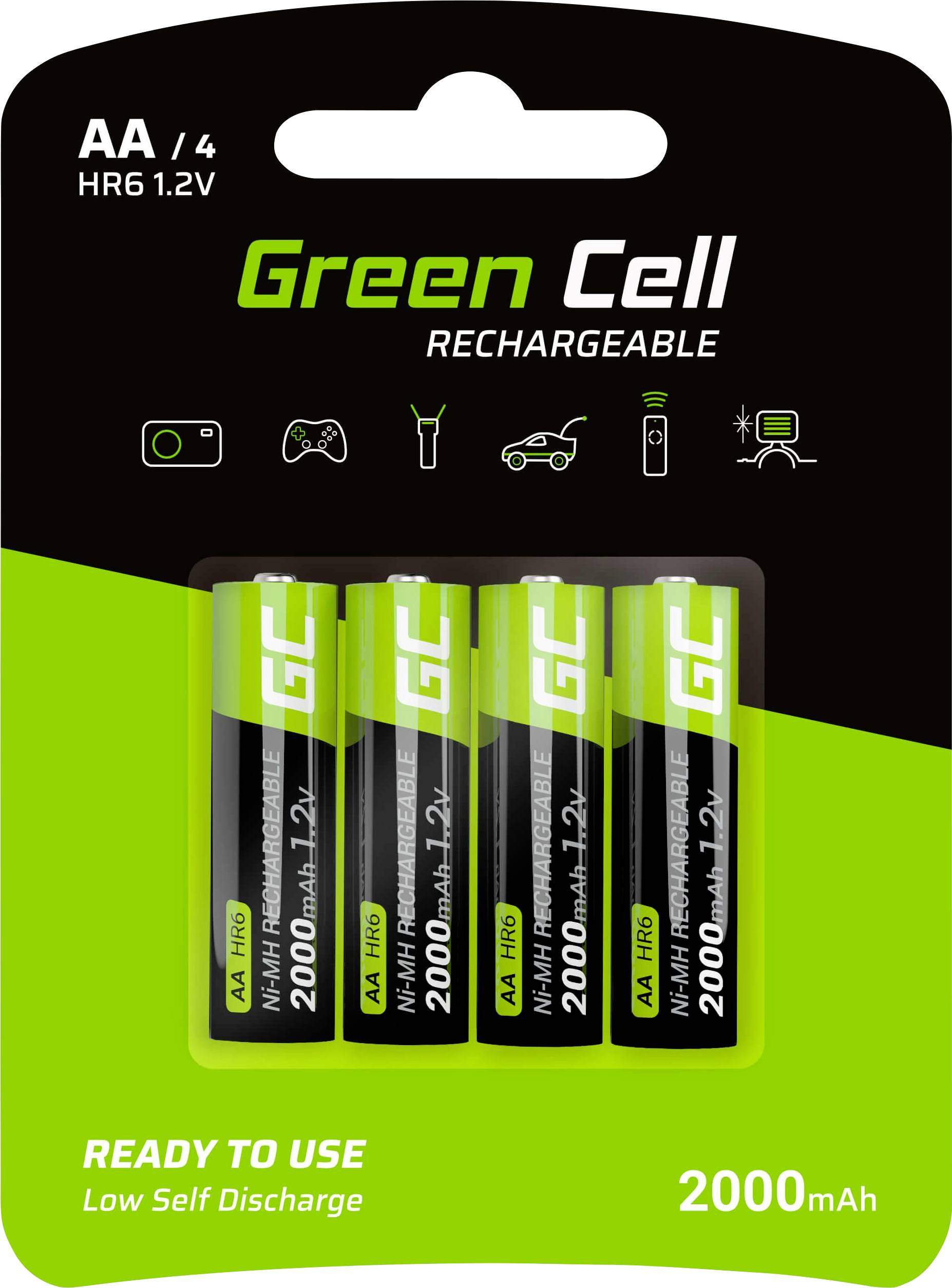 Green Cell HR6 Pile rechargeable LR6 (AA) NiMH 2000 mAh 1.2 V 4 pc(s)
