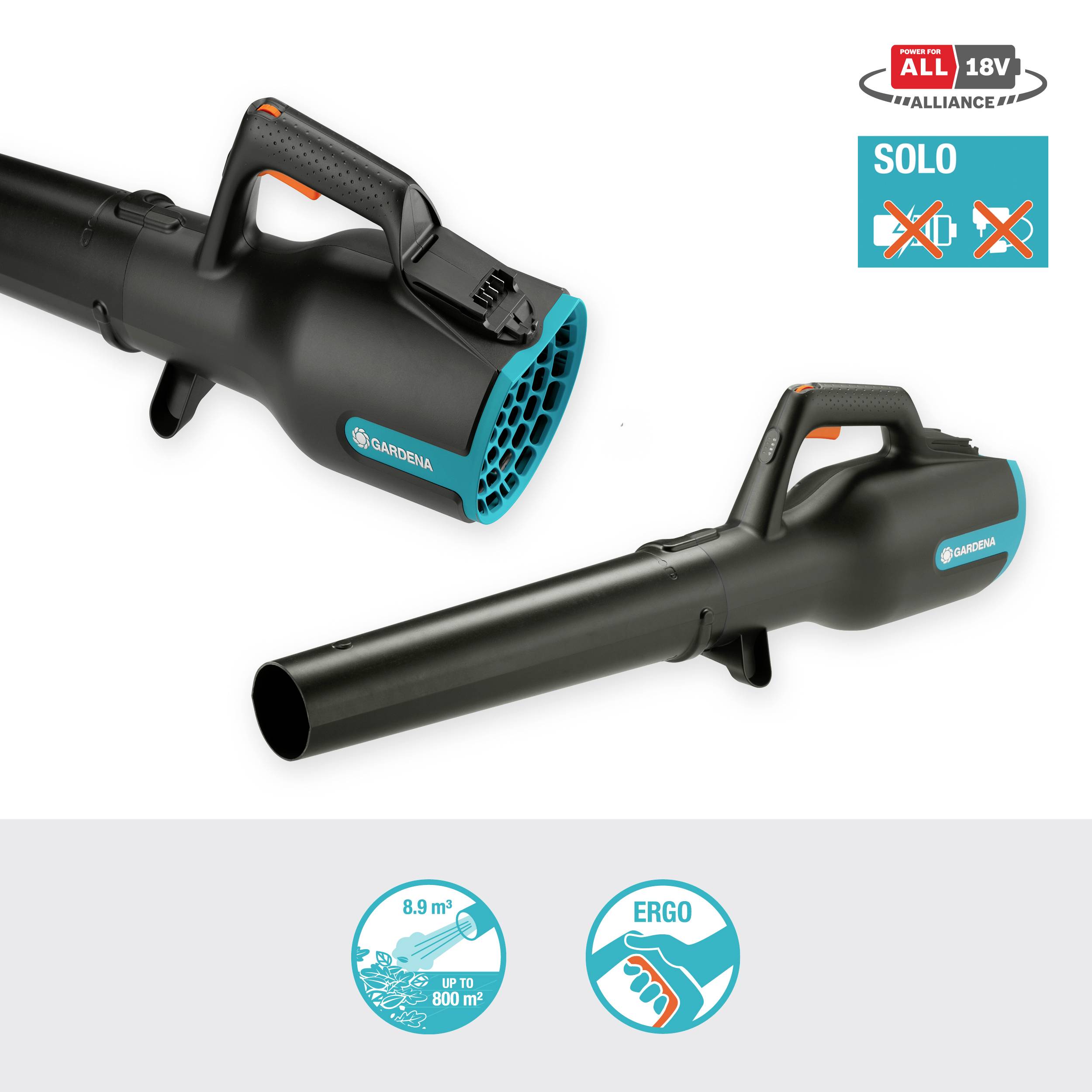 GARDENA 14890-55 sans fil Souffleur sans batterie 18 V