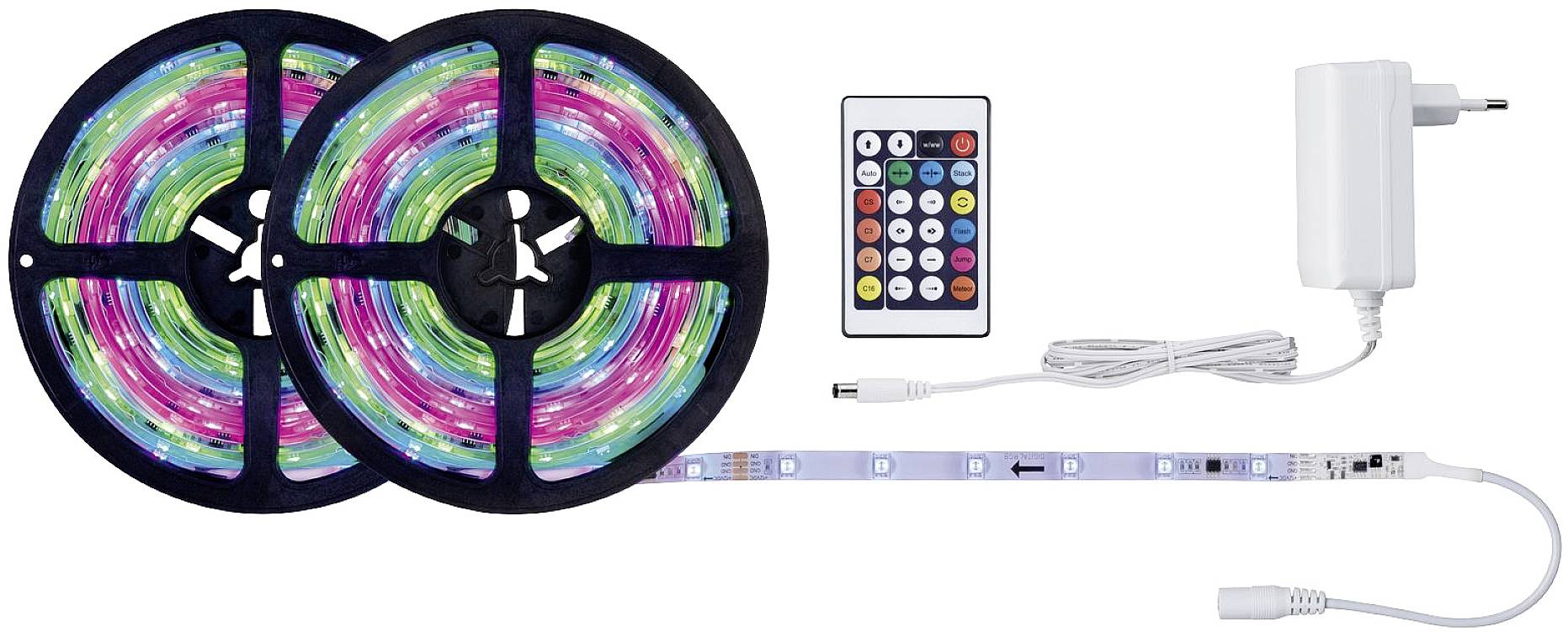 Paulmann FN SimpLED Strip RGB 70515 Ruban LED avec connecteur mâle 12 V 5 m RVB 1 pc(s)