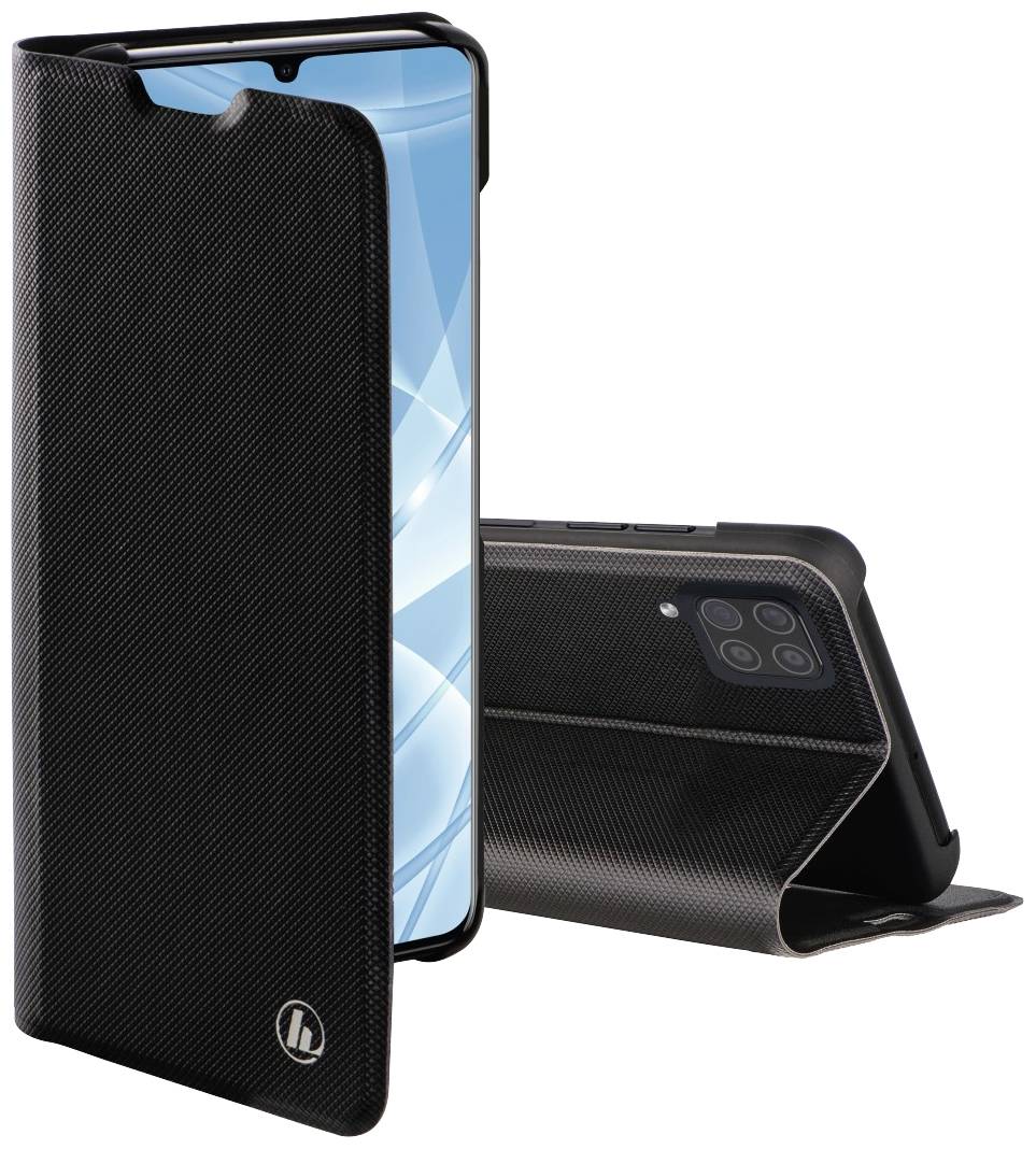 Hama Booklet Slim Pro Étui portefeuille Samsung Galaxy A12 noir étui à rabat