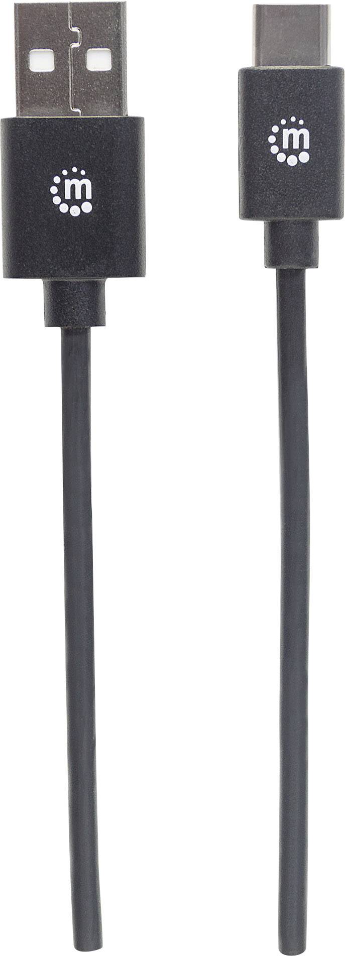 Manhattan Câble USB USB 2.0 USB-A mâle, USB-C® mâle 3.00 m noir 354936