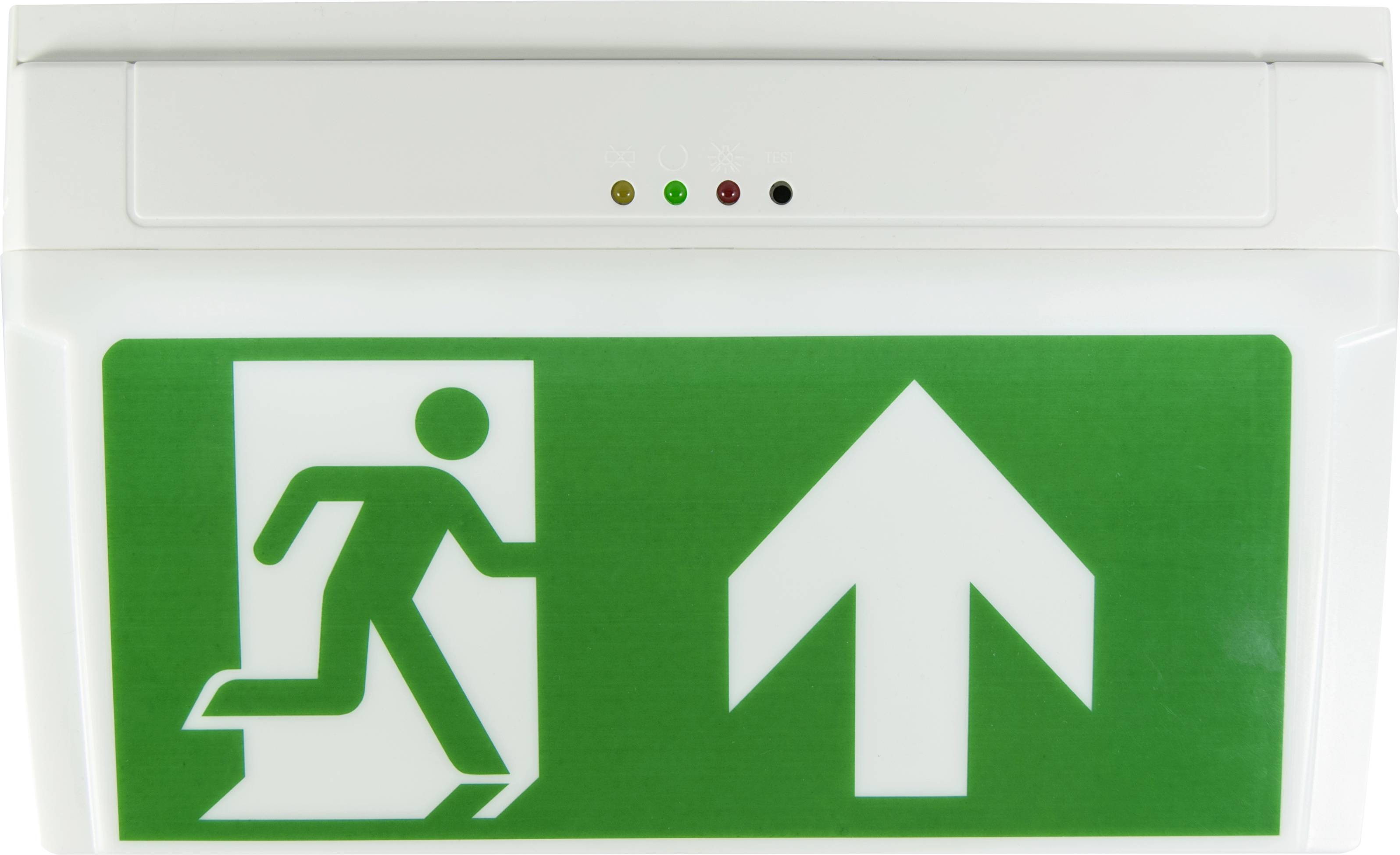 B-SAFETY BR530030 Eclairage LED d'issue de secours montage apparent au plafond, montage apparent au mur Sortie, issue de secours