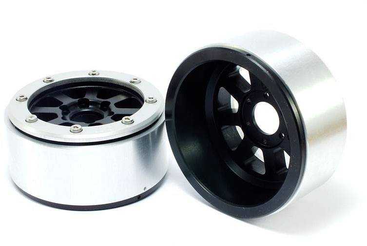 Metsafil 1:10 Crawler Jantes Hammer noir-argent 1 paire(s)