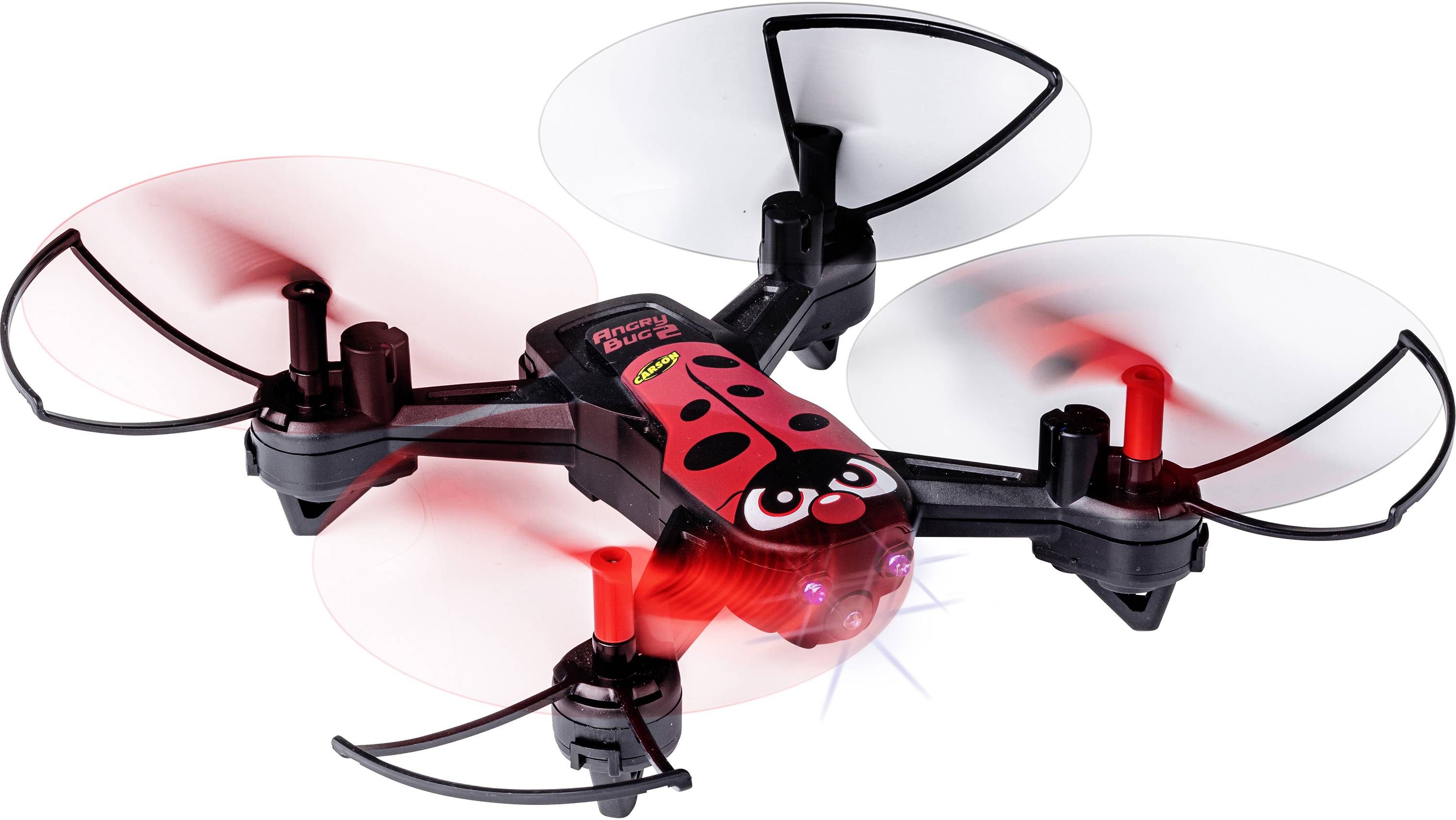 Carson Modellsport X4 Quadcopter Angry Bug 2.0 Drone quadricoptère prêt à voler (RtF) débutant