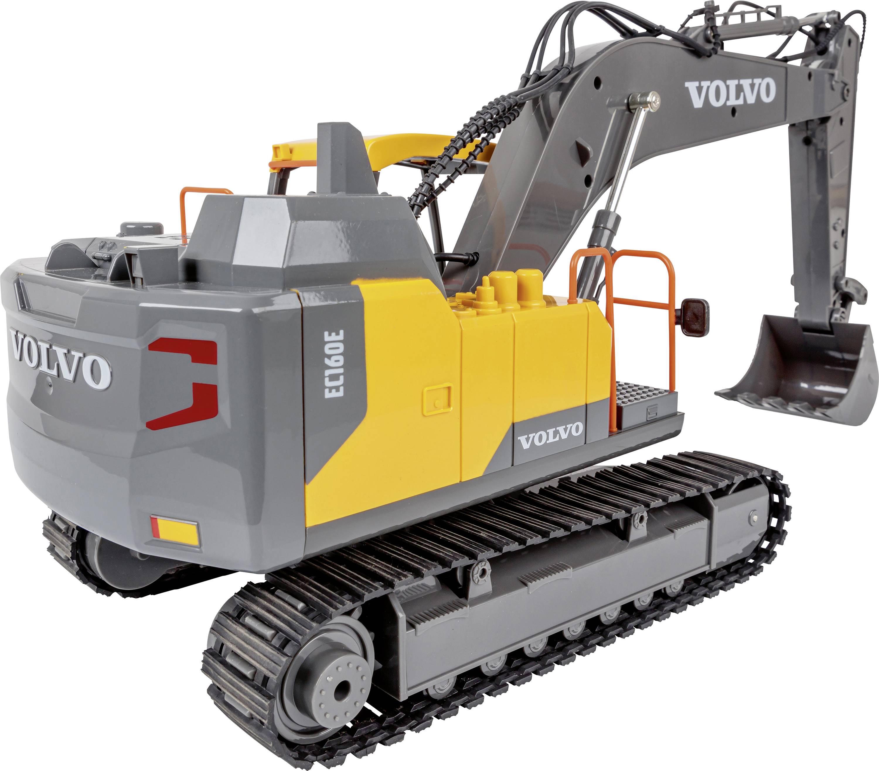 Carson Modellsport 907339 Raupenbagger Volvo 1:16 Modèle réduit RC débutant électrique Véhicule de chantier avec accu, chargeur