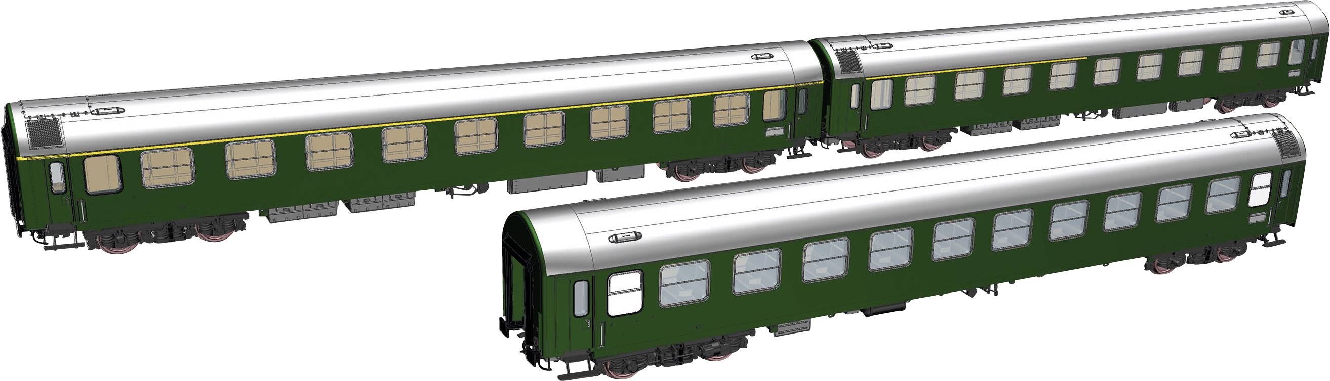 Piko H0 58220 Lot de 3 wagons en y H0 D 300 « SET 1 » de la DR