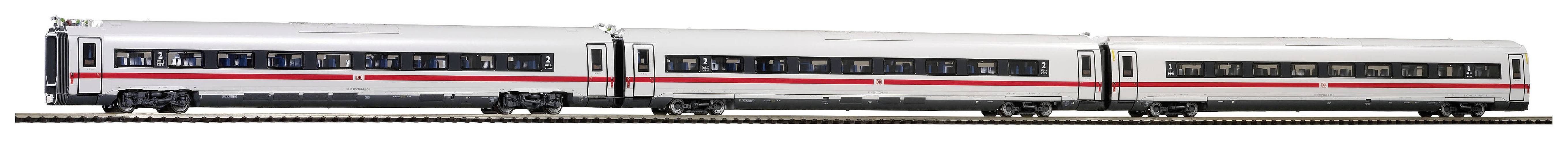 Piko H0 58586 Lot de 3 wagons supplémentaires H0 BR 412 ICE 4 « contacteurs climatiques » de la DB AG