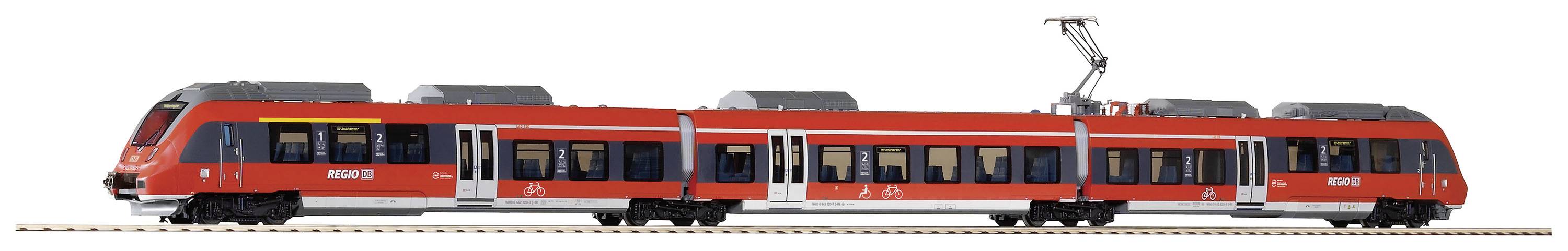 PIKO 59312 Voiture électrique H0 BR 442 « talent 2 » VBB de la DB AG 3 pcs. Version AC