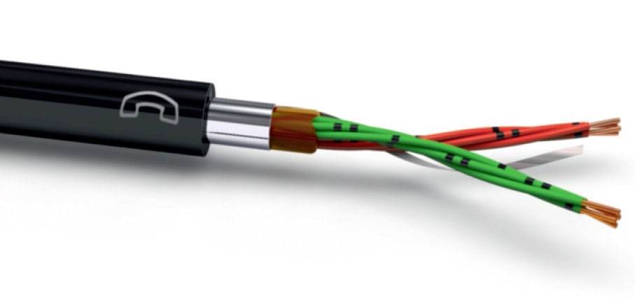 VOKA Kabelwerk 10974400 Câble d'alarme incendie A-2YF(L)2Y 20 x 2 x 0.8 mm² noir (RAL 9005) 100 m