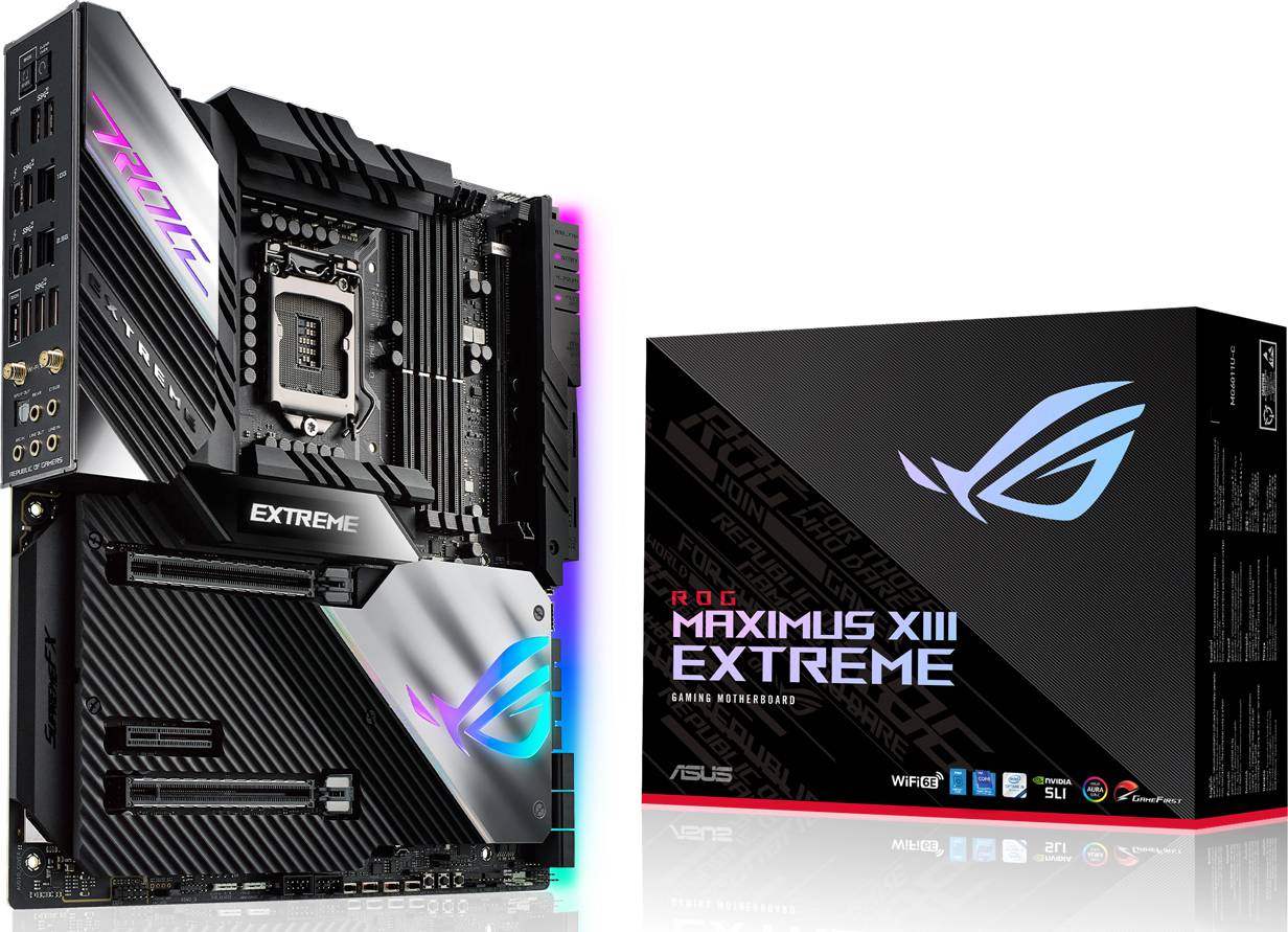 Asus ROG MAXIMUS XIII EXTREME Carte mère Socket (PC) Intel® 1200 Facteur de forme (détails) ATX Chipset de la carte mère Intel®