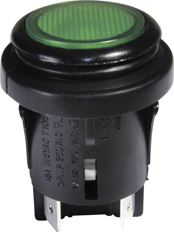 interBär 3659-250.22 Interrupteur à pression 250 V/AC 16 A 2 x Off/On à accrochage IP65 1 pc(s)