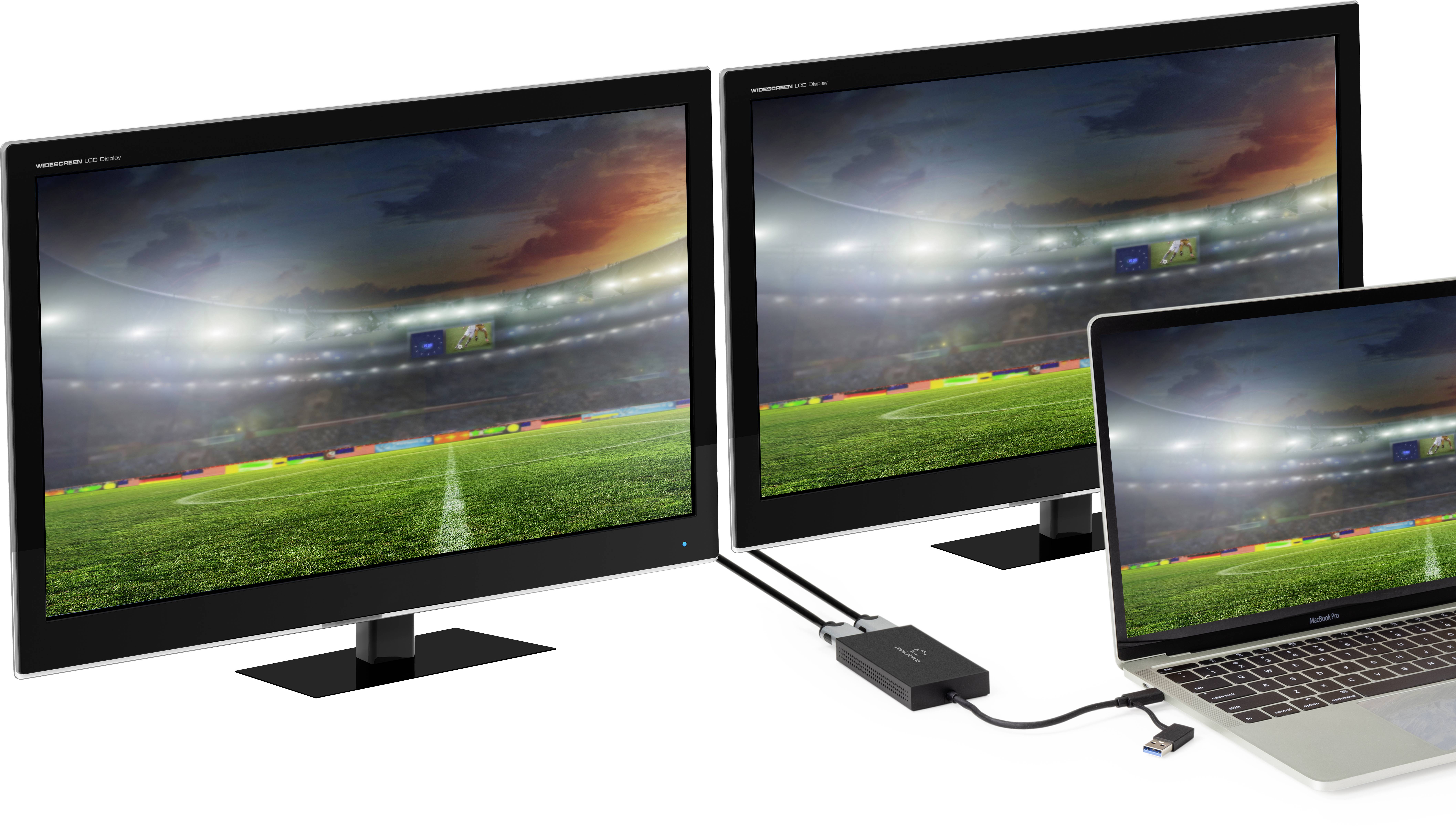 Renkforce USB-A, USB-C® (USB 3.2 Gen 1), HDMI™