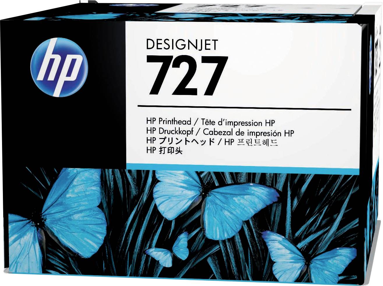 HP Tête d'impression 727 d'origine gris, jaune, noir photo, magenta, noir mat, cyan B3P06A 1 pc(s)
