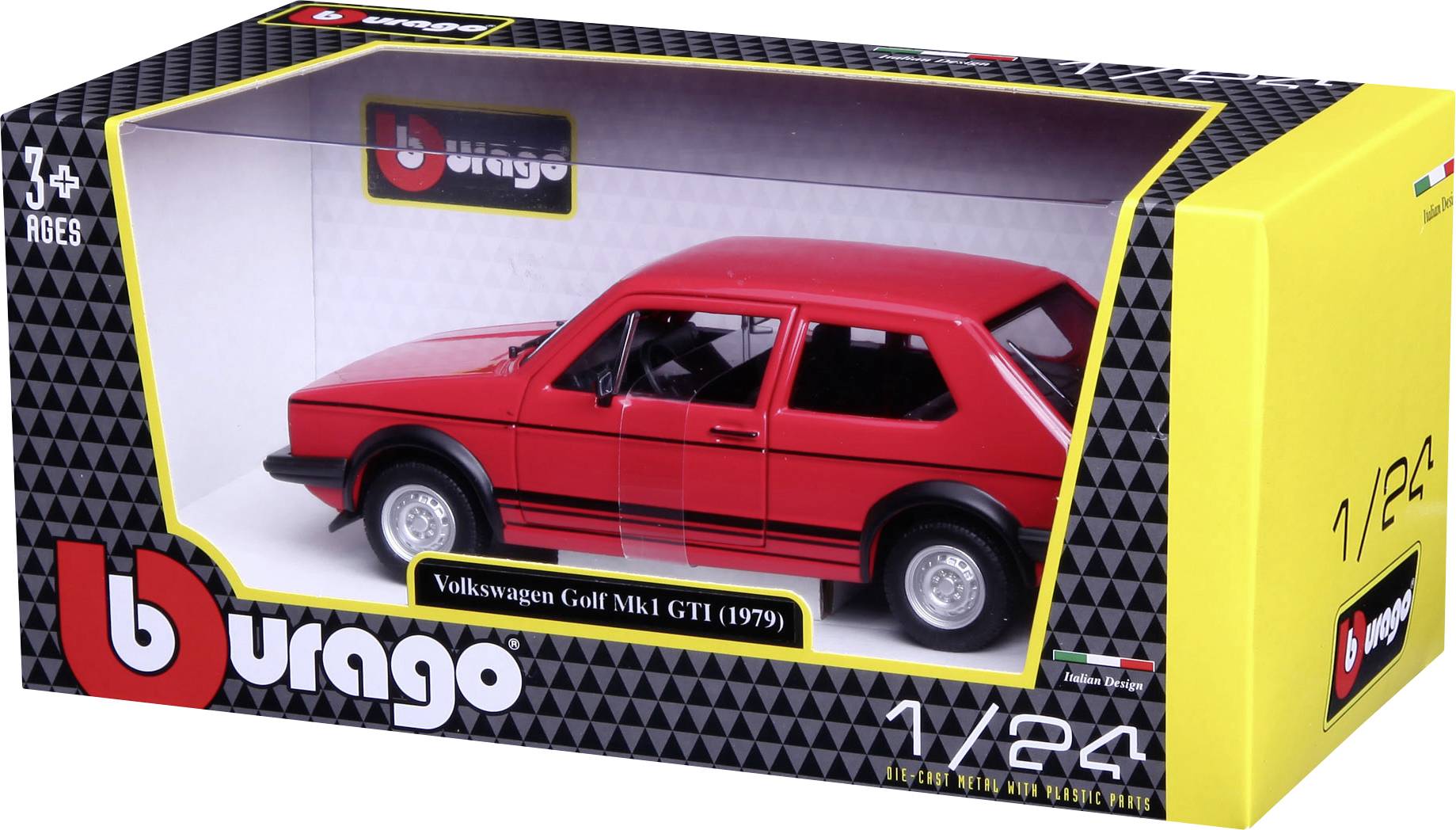 Bburago VW Golf 1 GTI 1:24 Modèle réduit de voiture
