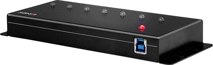 Hub USB 3.0 LINDY 7 Port USB 3.0 Metall Hub 7 ports noir