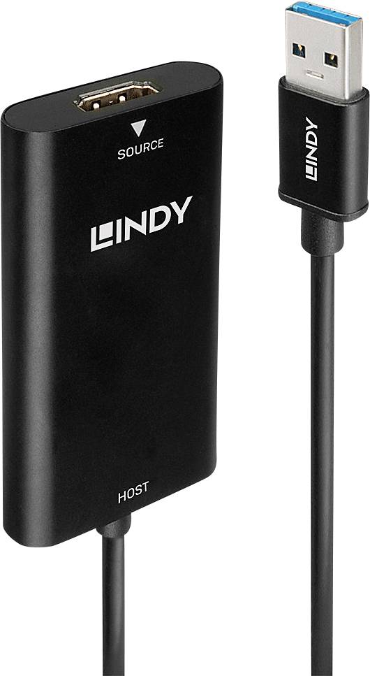 LINDY HDMI - USB 3.0 Video Grabber Numériseur vidéo Résolution Full-HD