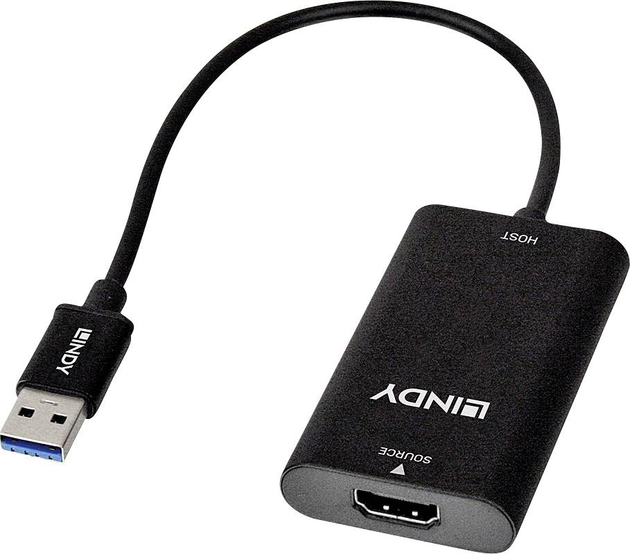 LINDY HDMI - USB 3.0 Video Grabber Numériseur vidéo Résolution Full-HD