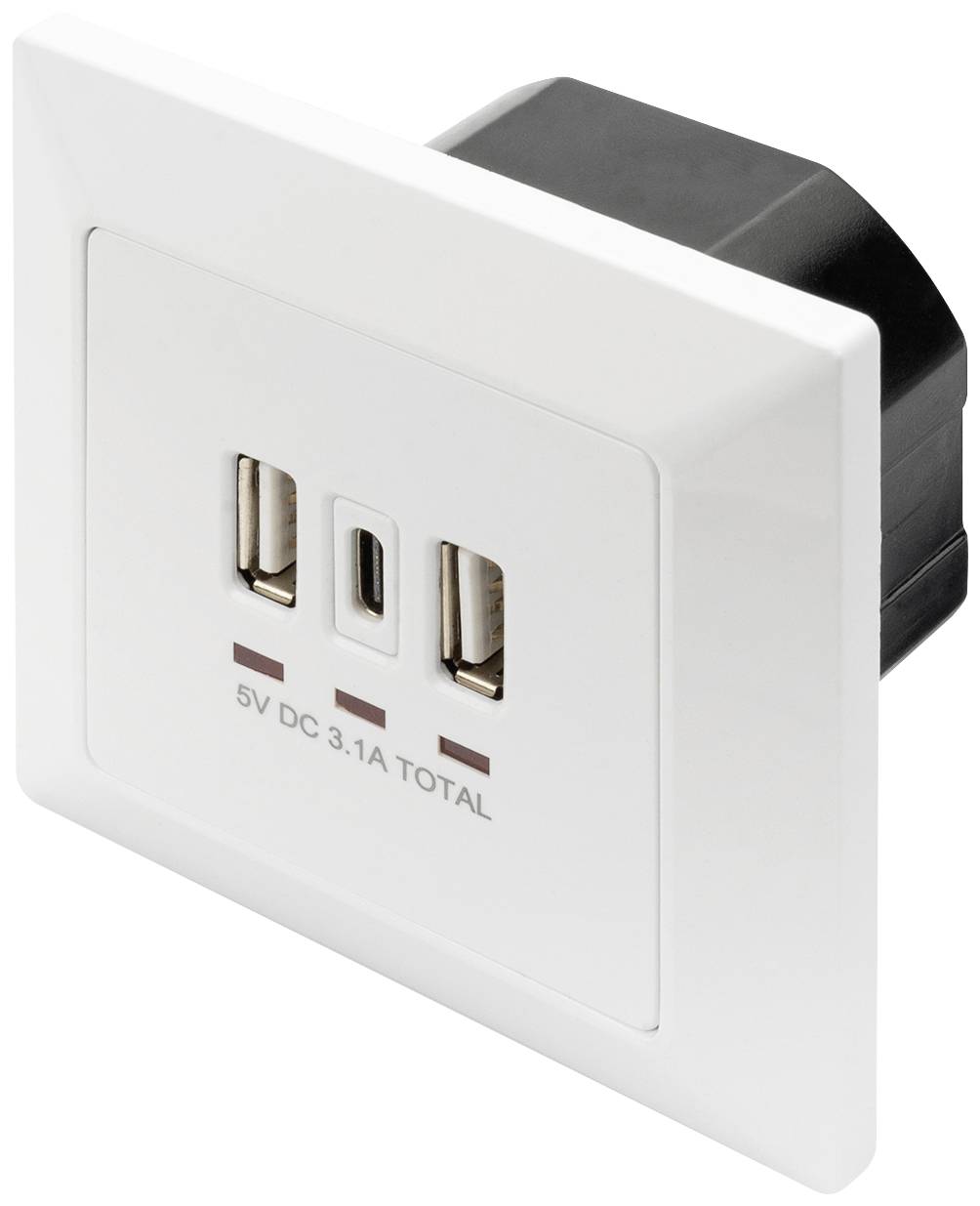 Digitus DA-70618 Prise de charge USB avec USB blanc