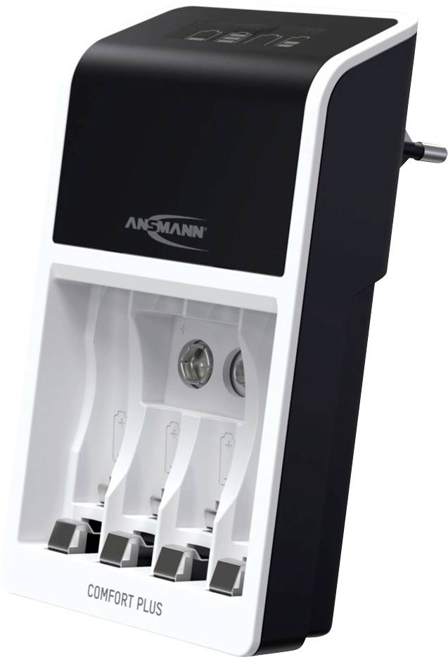 Ansmann Comfort Plus Chargeur de piles rondes NiMH LR03 (AAA), LR6 (AA), 6LR61 (9 V)