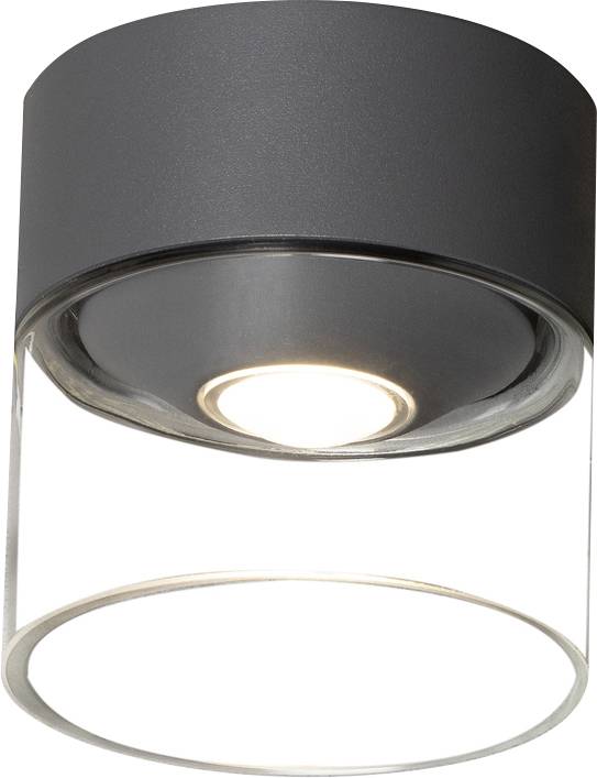 Konstsmide 7883-370 Varese Plafonnier extérieur LED 6 W CEE: G (A - G) anthracite, anthracite (mat)