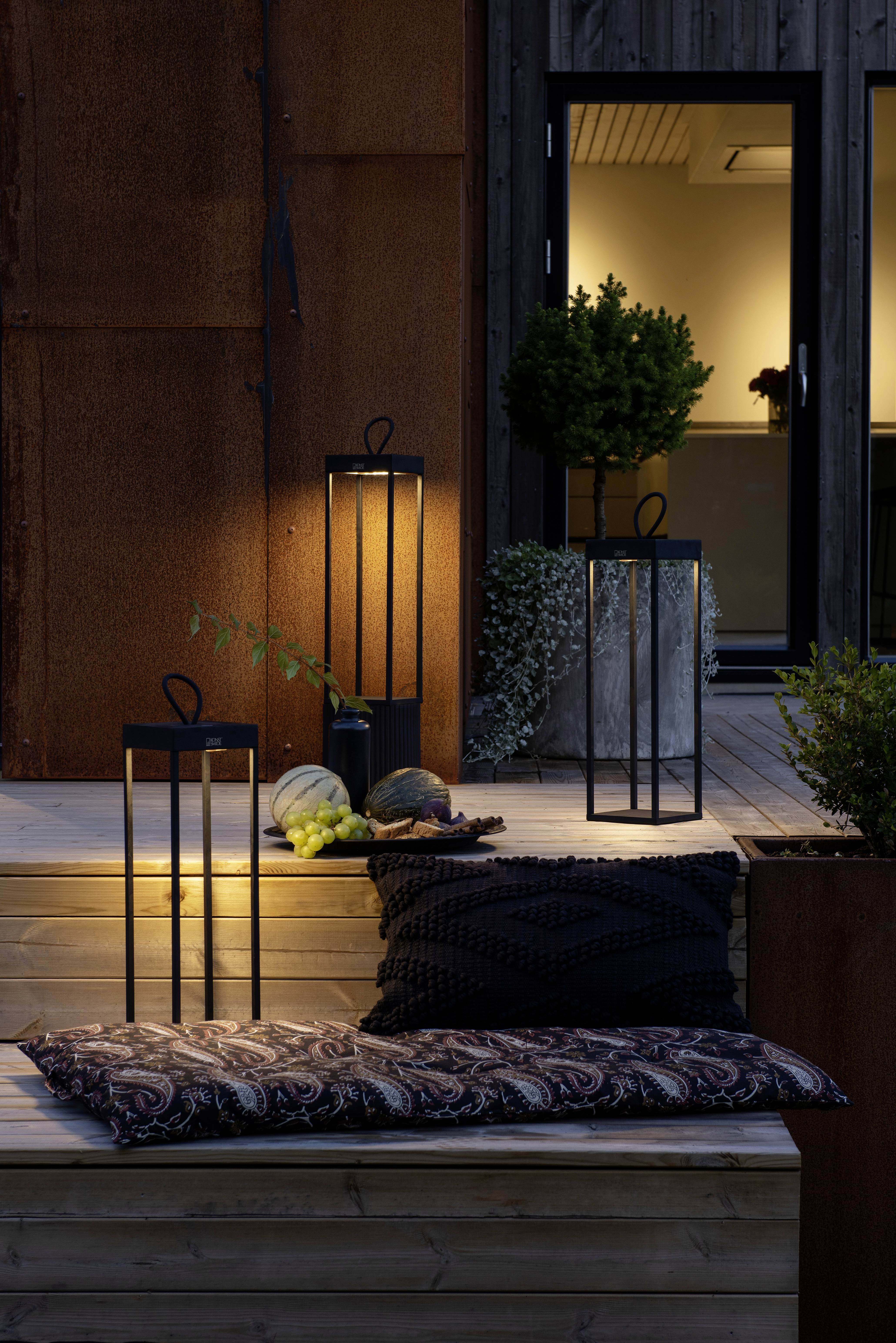 Konstsmide 7812-750 Ravello Eclairage décoratif extérieur, Lampe LED décorative, Lanterne LED, Lampe USB LED LED intégrée 2.2