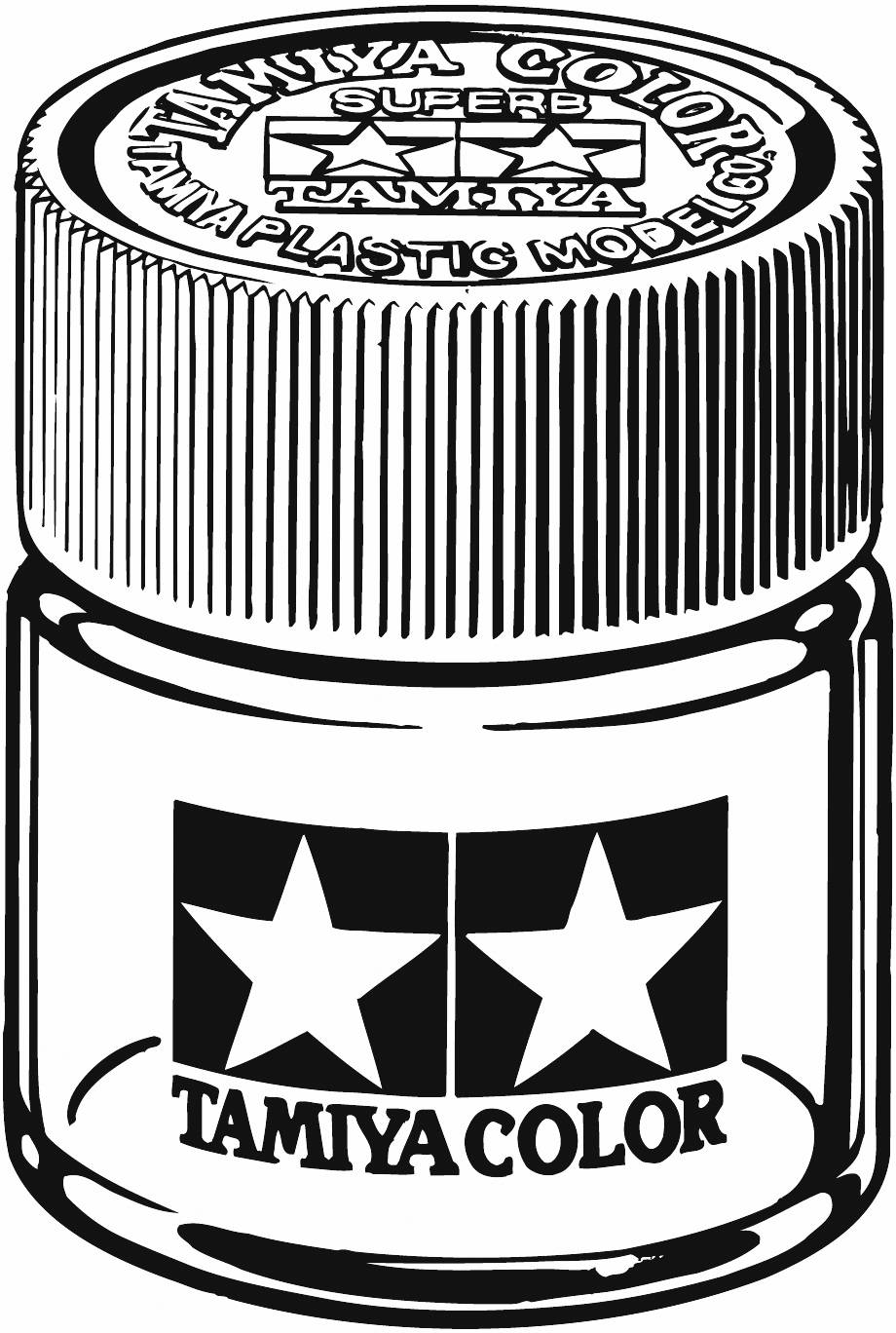 Tamiya Régulateur de quantité de peinture 300081041 Farb-Mischglas rund 23ml