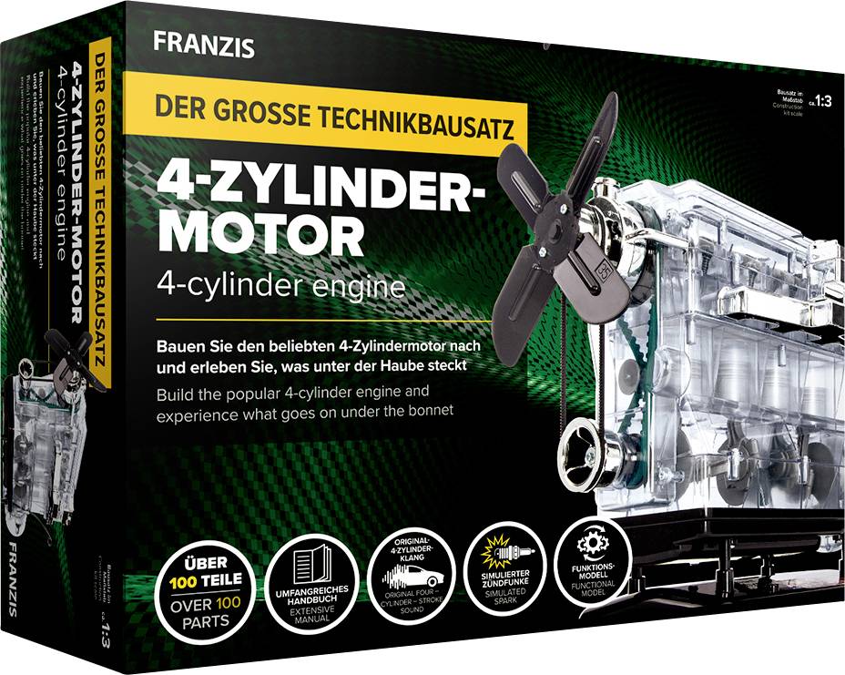 Franzis Verlag 4-Zylinder-Motor 67175 Kit à assembler à partir de 14 ans