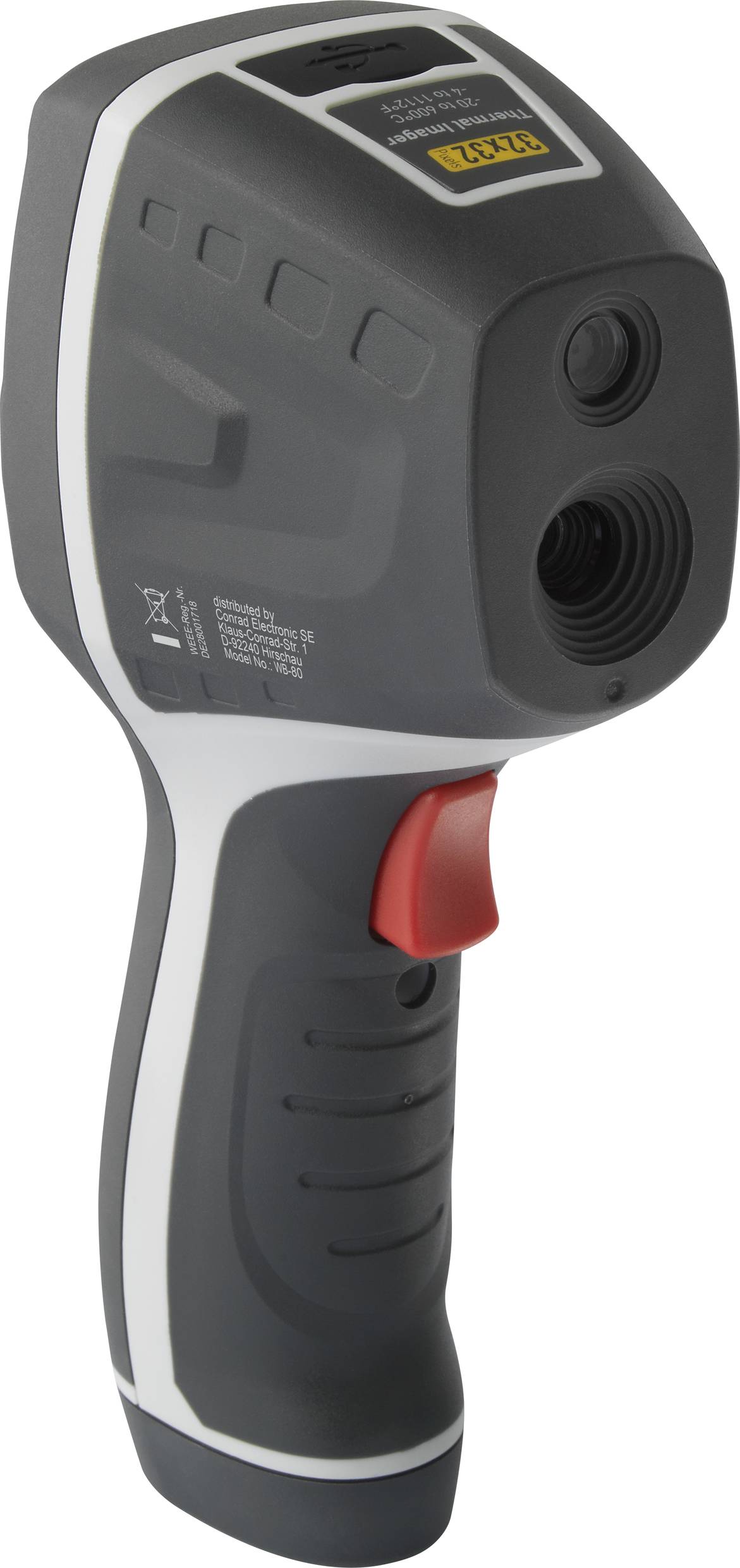 Caméra thermique VOLTCRAFT WB-80 -20 à 600 °C 32 x 32 Pixel 9 Hz appareil photo numérique intégré