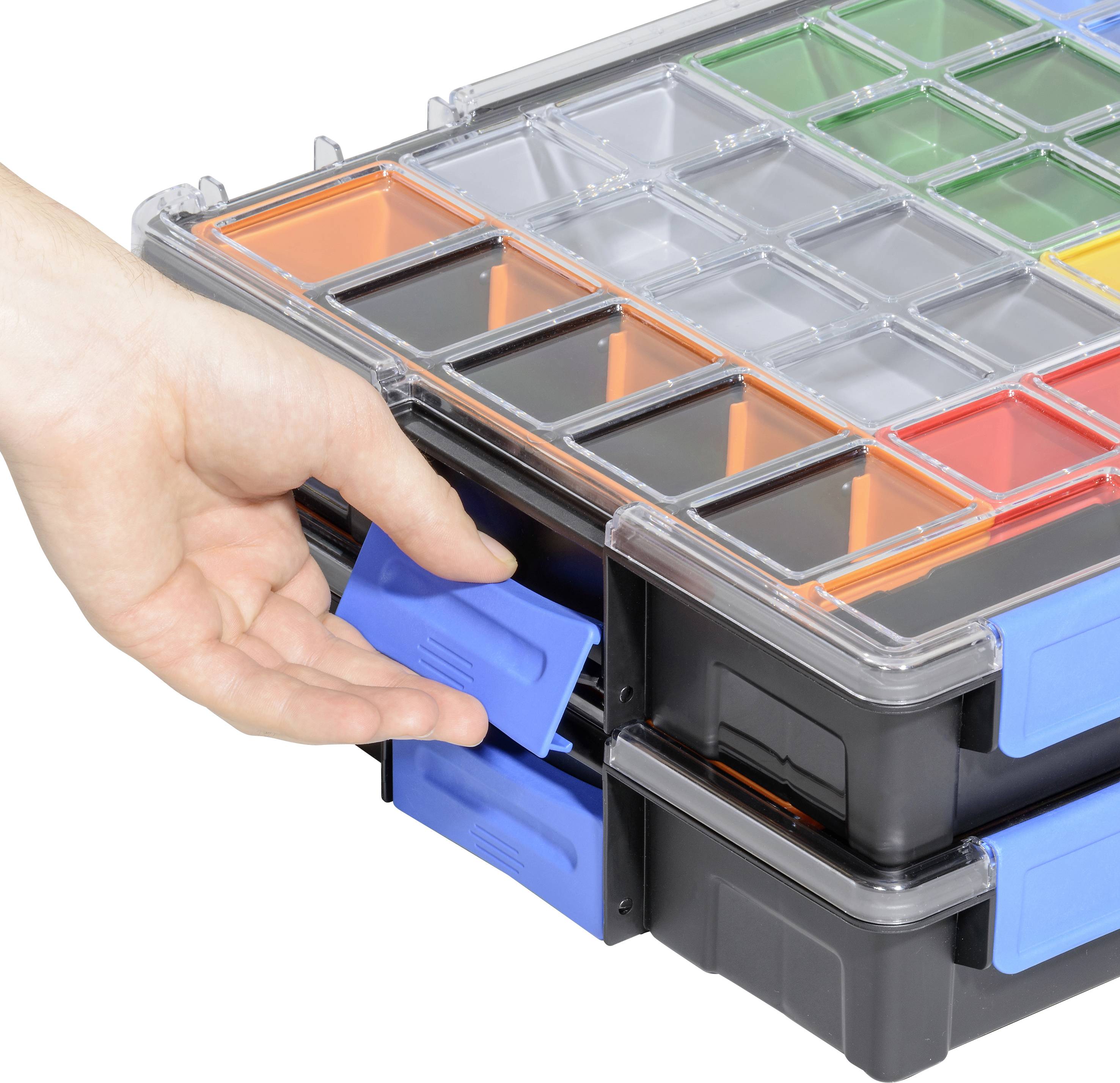 Allit EuroPlus Pro K44/23 Coffret de rangement (l x H x P) 440 x 76 x 355 mm Nombre de compartiments: 23 Contenu 1 pc(s)