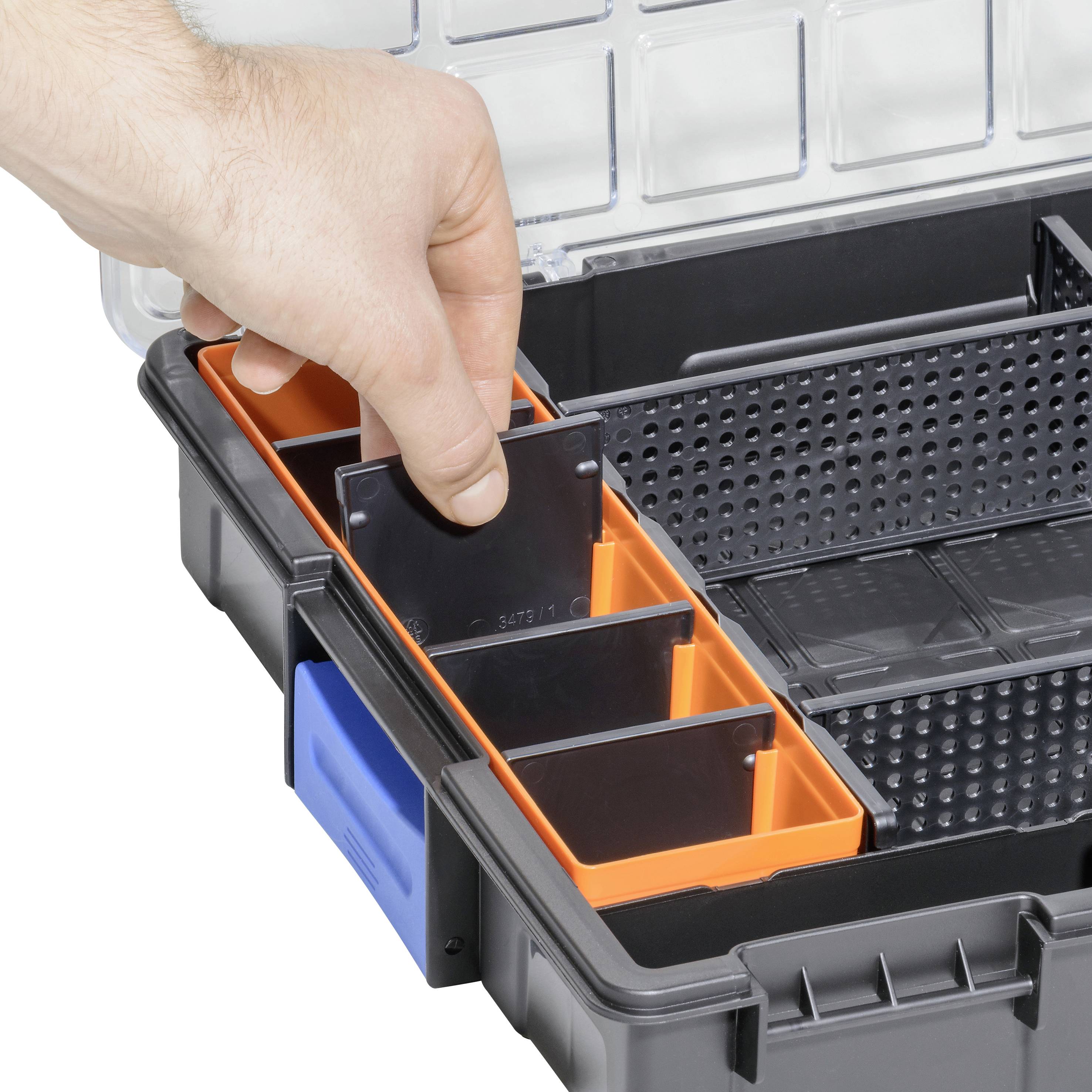 Allit EuroPlus Pro K44/12-6 Coffret de rangement (l x H x P) 440 x 76 x 355 mm Nombre de compartiments: 12 Contenu 1 pc(s)