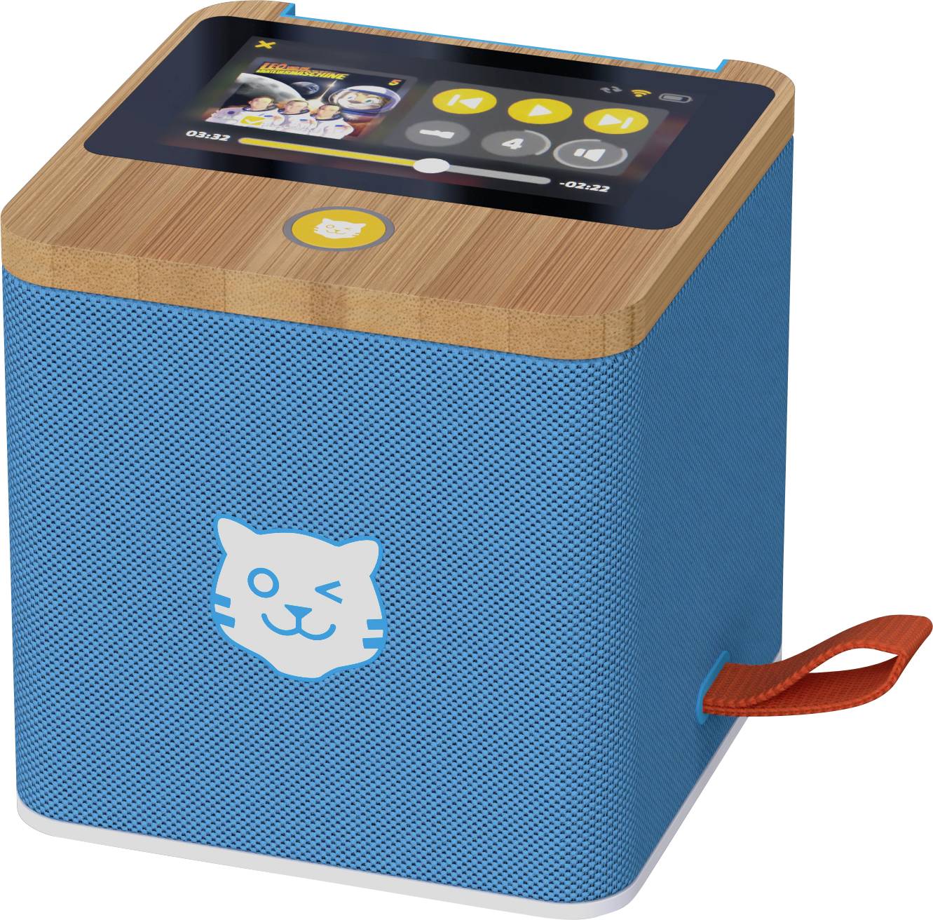 Tiger Media Haut-parleur portable Tigerbox Touch bleu avec W-LAN et écran tactile 1233