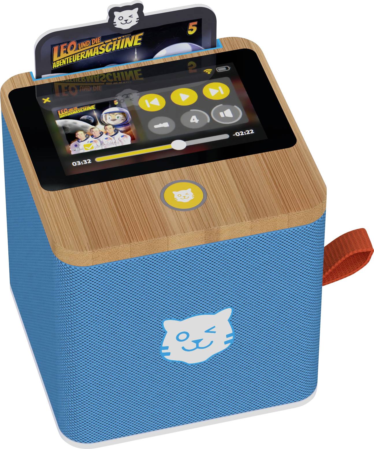 Tiger Media Haut-parleur portable Tigerbox Touch bleu avec W-LAN et écran tactile 1233