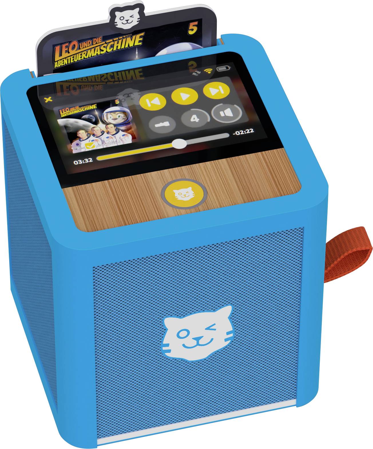 Tiger Media Haut-parleur portable Tigerbox Touch bleu avec W-LAN et écran tactile 1233