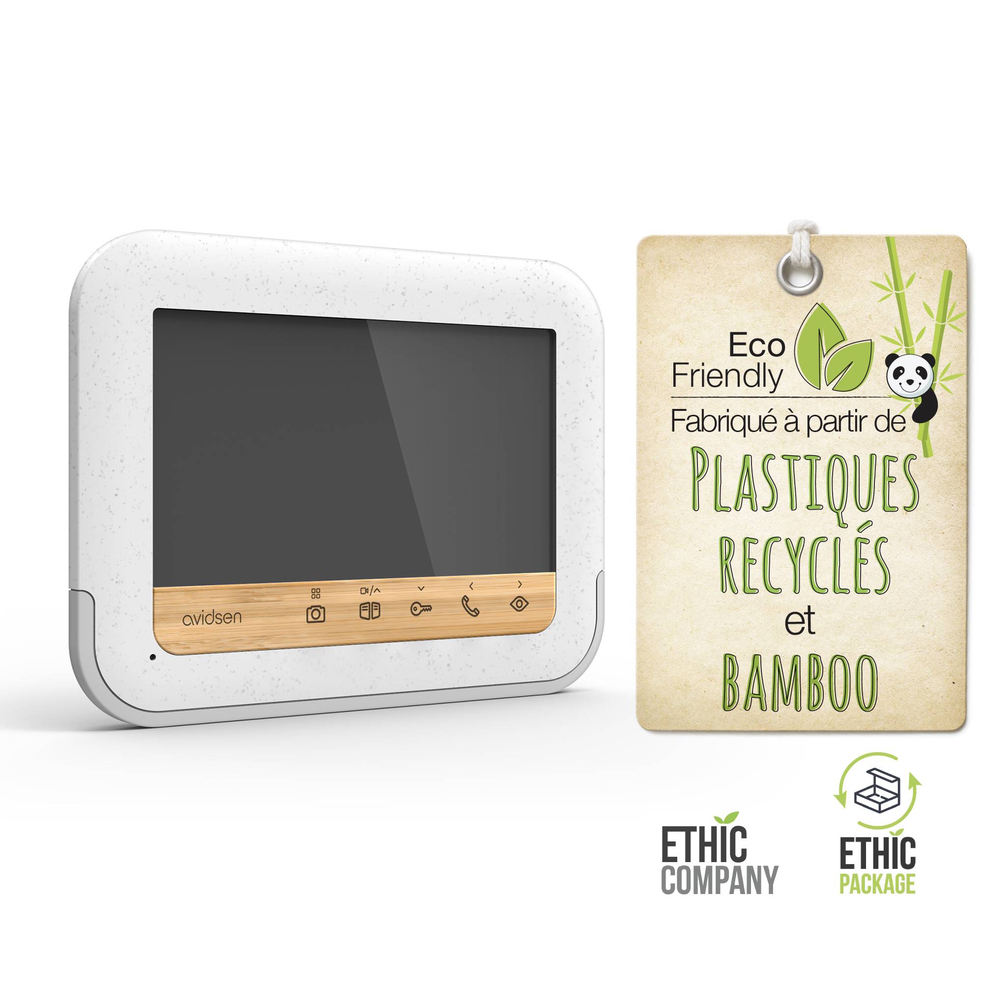 Interphone vidéo Avidsen BAMBOOVIEW filaire Set complet